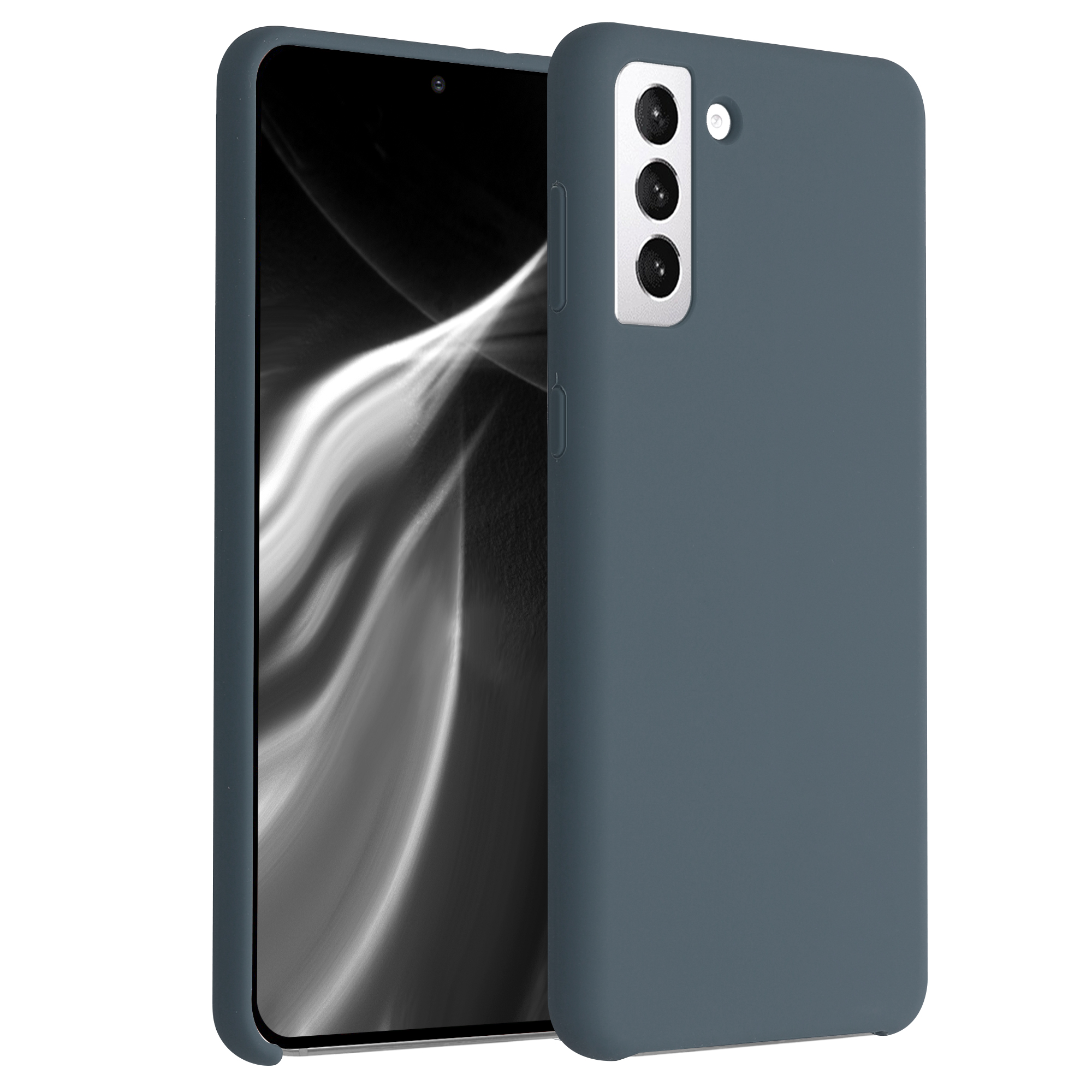 Kryt na mobil Galaxy S21+ kwmobile Soft Cover tmavě šedá Dark Slate