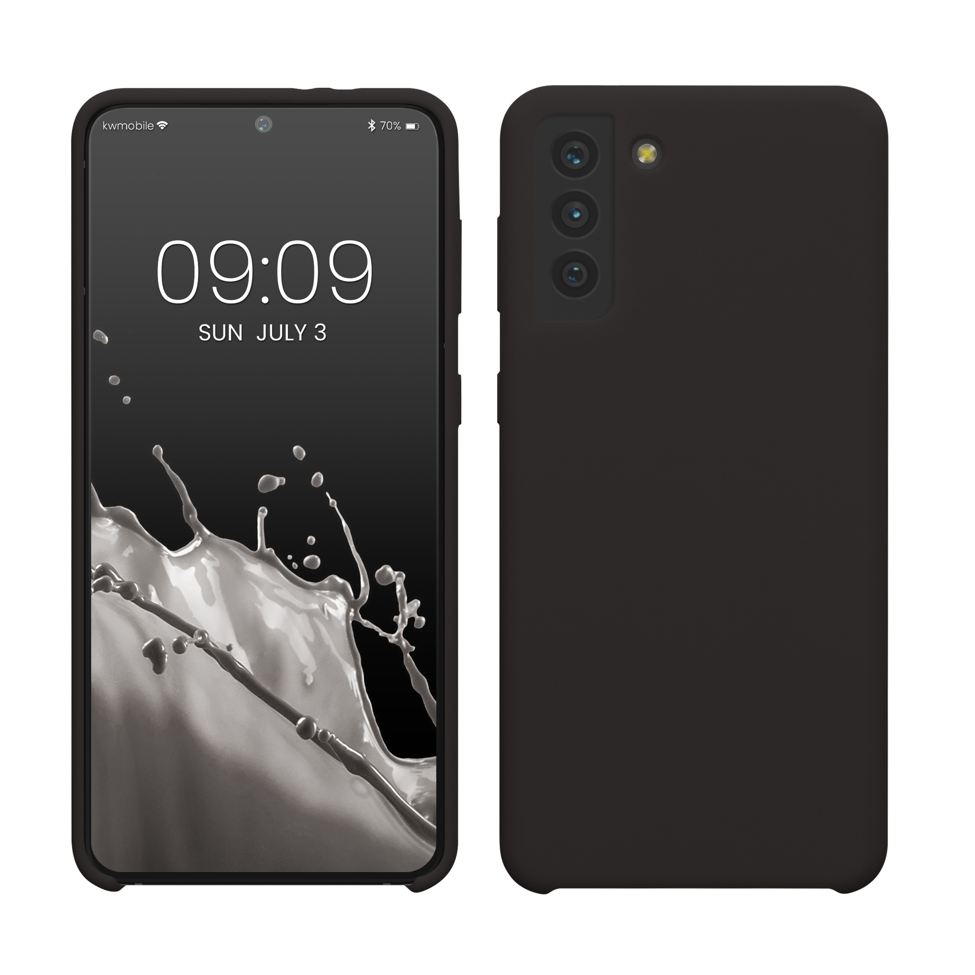 Pouzdro pro Samsung Galaxy S21 Plus kwmobile silikonové - černá matný