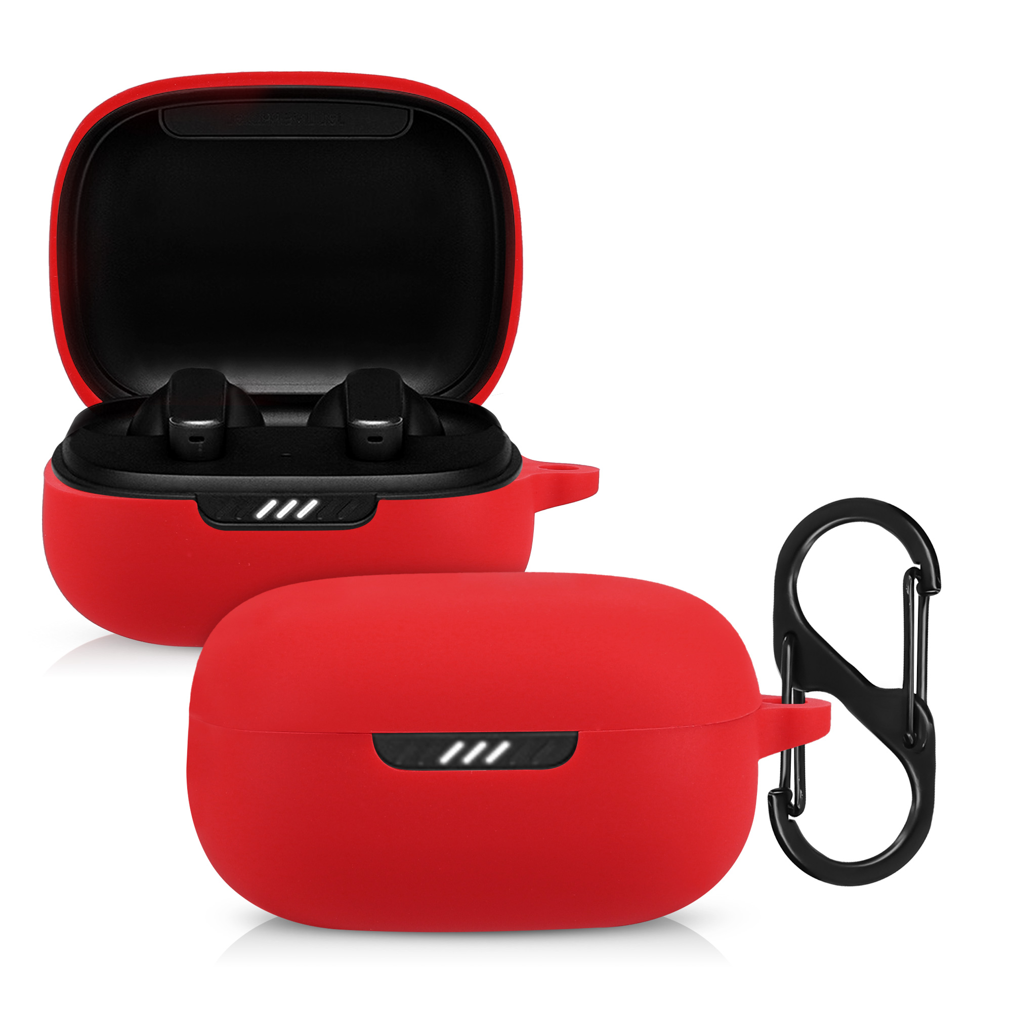 Pouzdro na sluchátka kwmobile pro JBL Live Pro Plus, červená