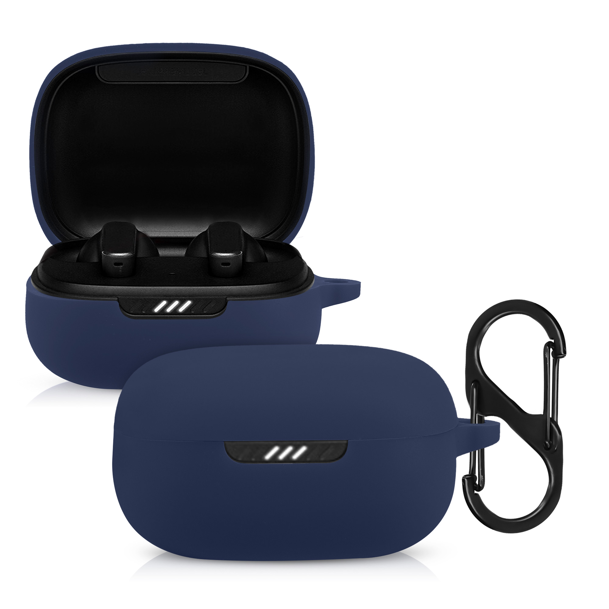 Pouzdro na sluchátka kwmobile pro JBL Live Pro Plus, tmavě modrá