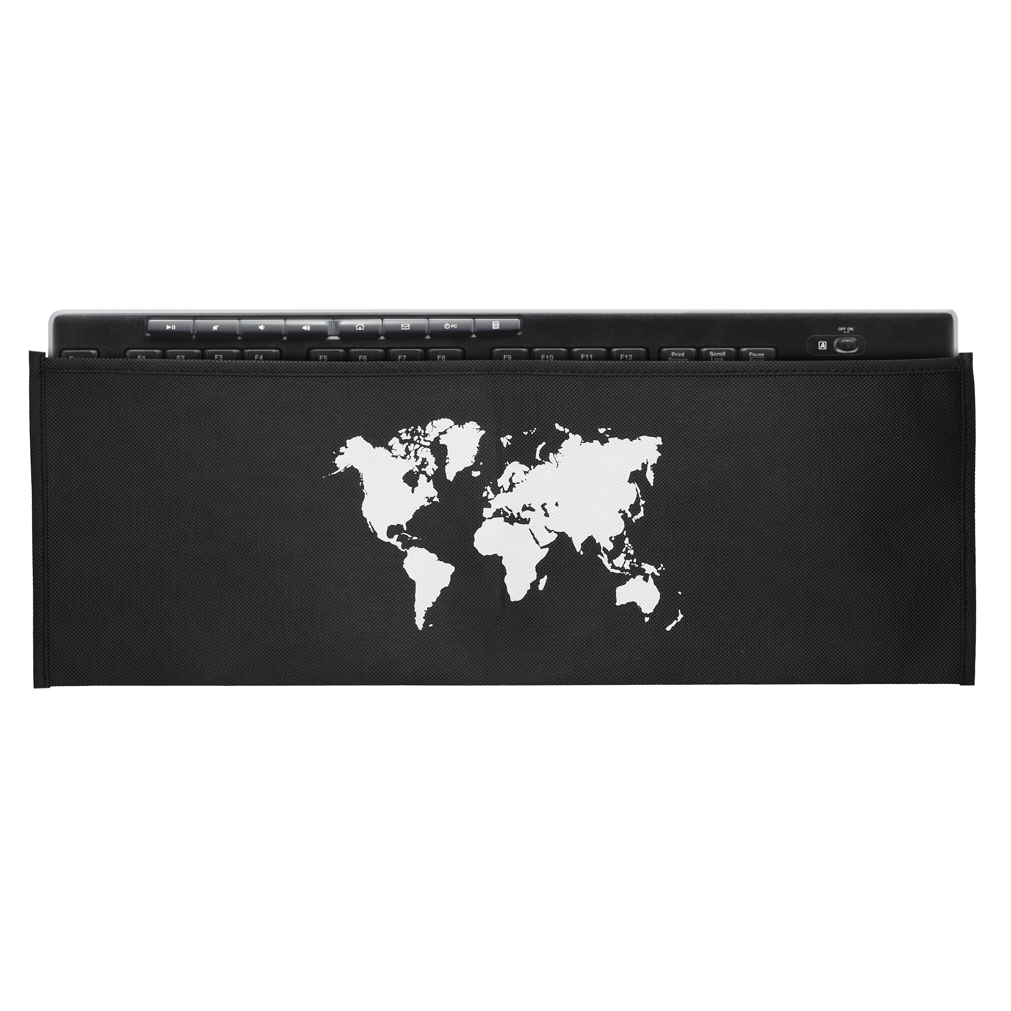 Kryt na klávesnici pro Logitech MK270 Wireless kwmobile - motiv cestování (obrysy)