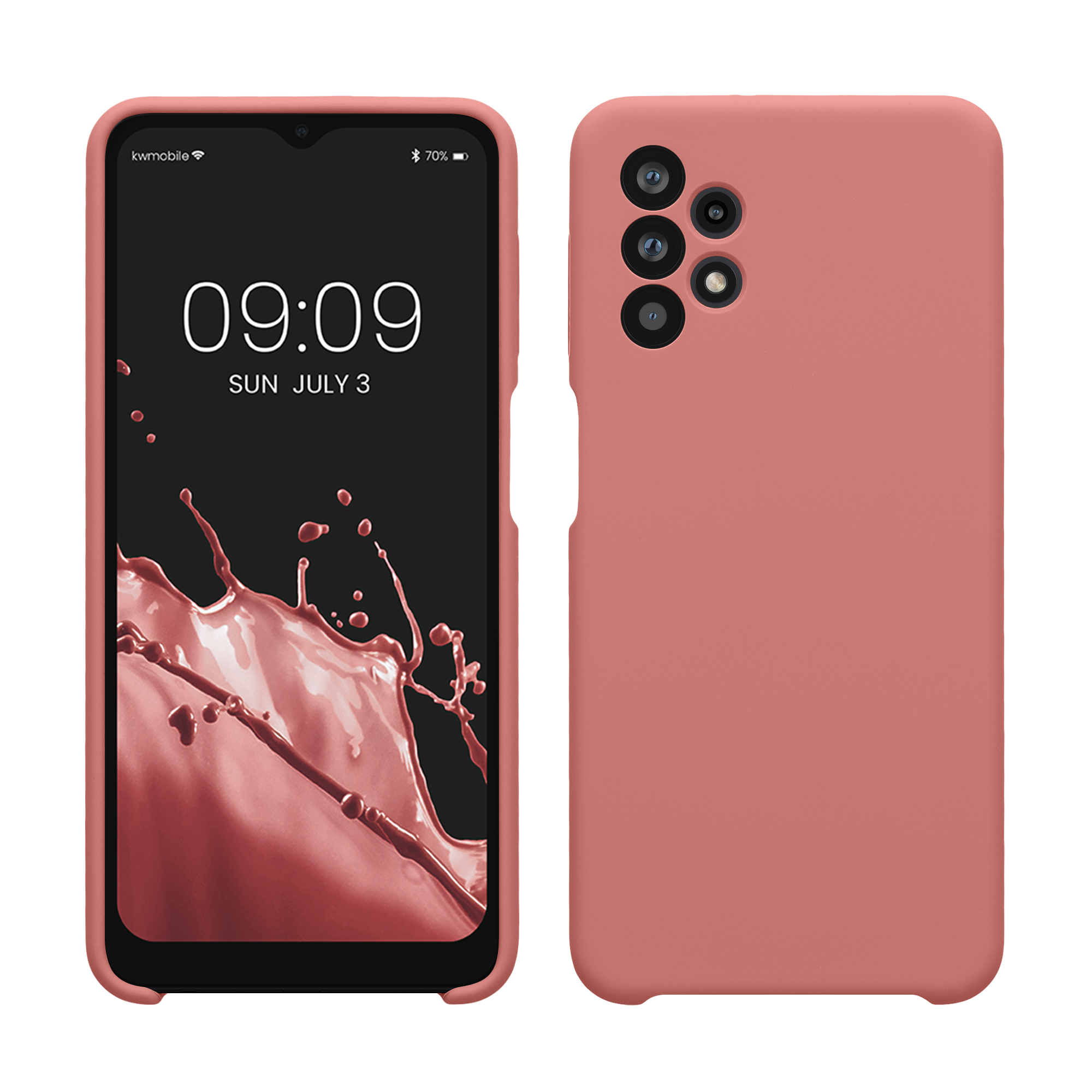 Kryt na mobil Samsung Galaxy A32 5G kwmobile TPU Zimní růžová