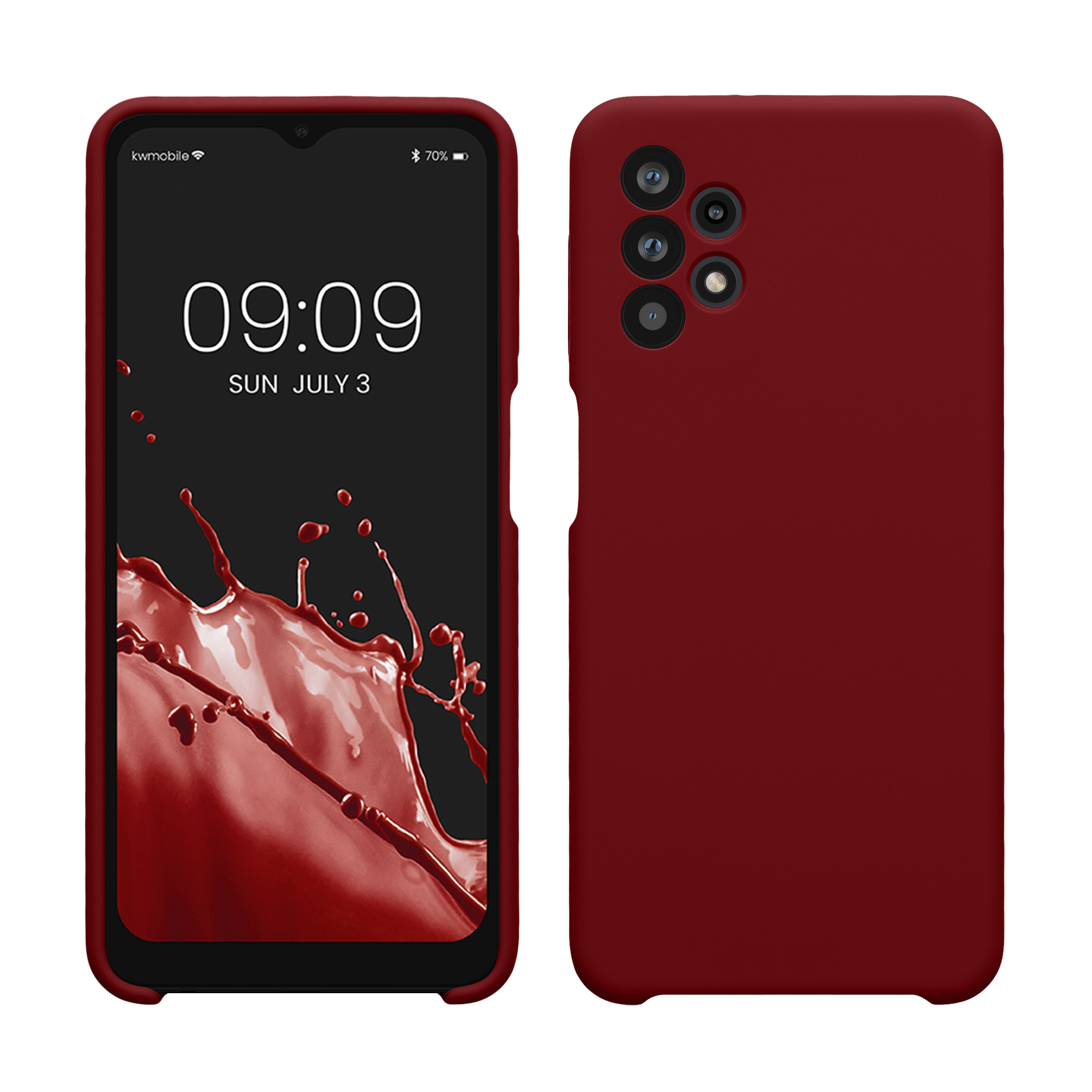 Kryt na mobil Samsung Galaxy A32 5G kwmobile TPU Červená rebarbora