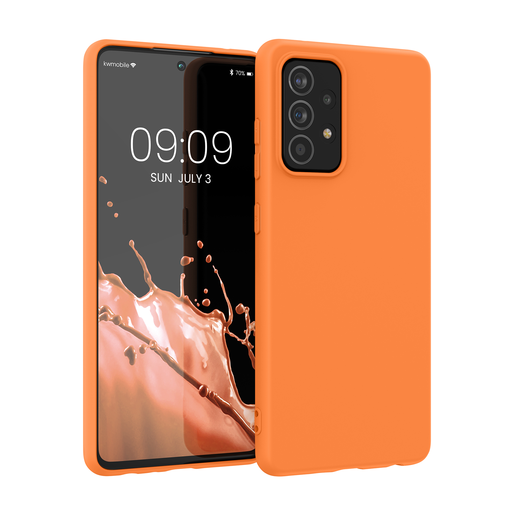 Kryt na mobil Samsung Galaxy A52 / A52 5G / A52s 5G kwmobile TPU Ovocná oranžová