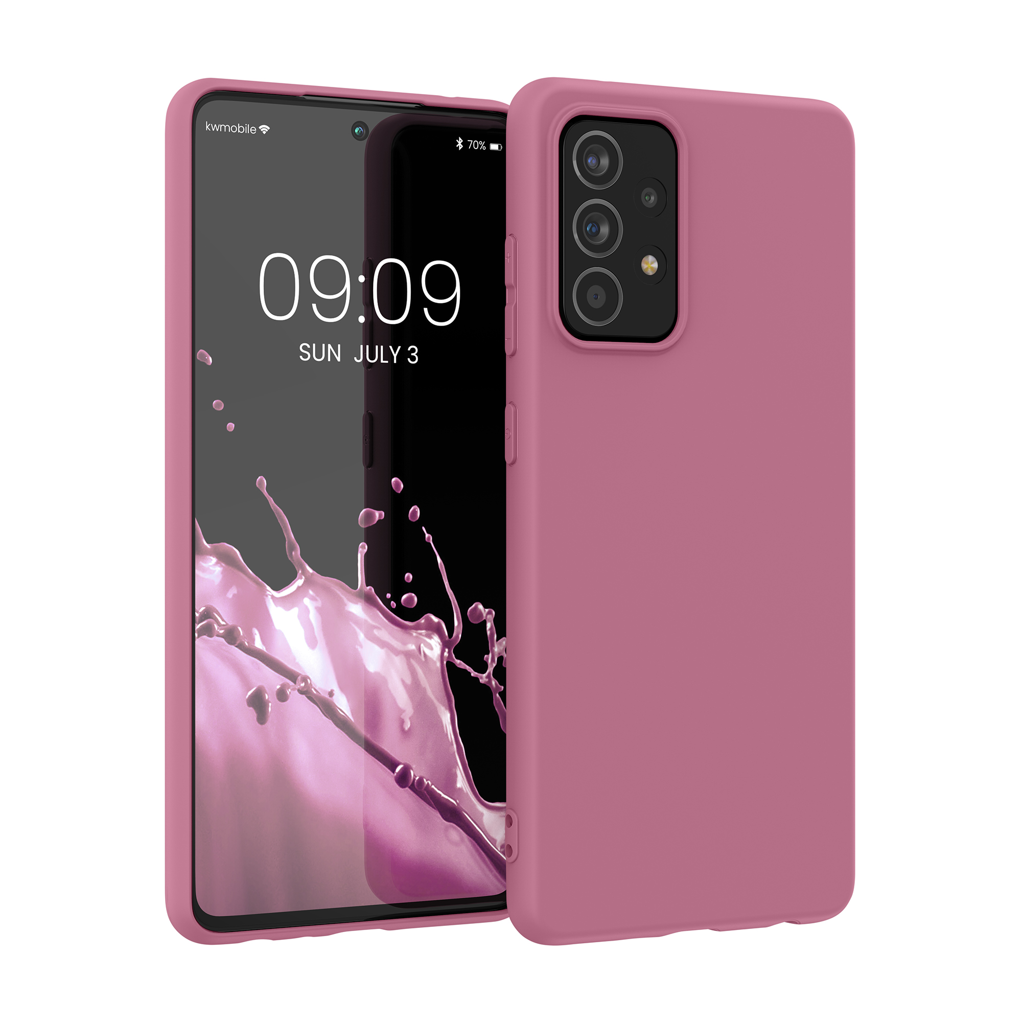 Kryt na mobil Samsung Galaxy A52 / A52 5G / A52s 5G kwmobile TPU Tmavě růžová
