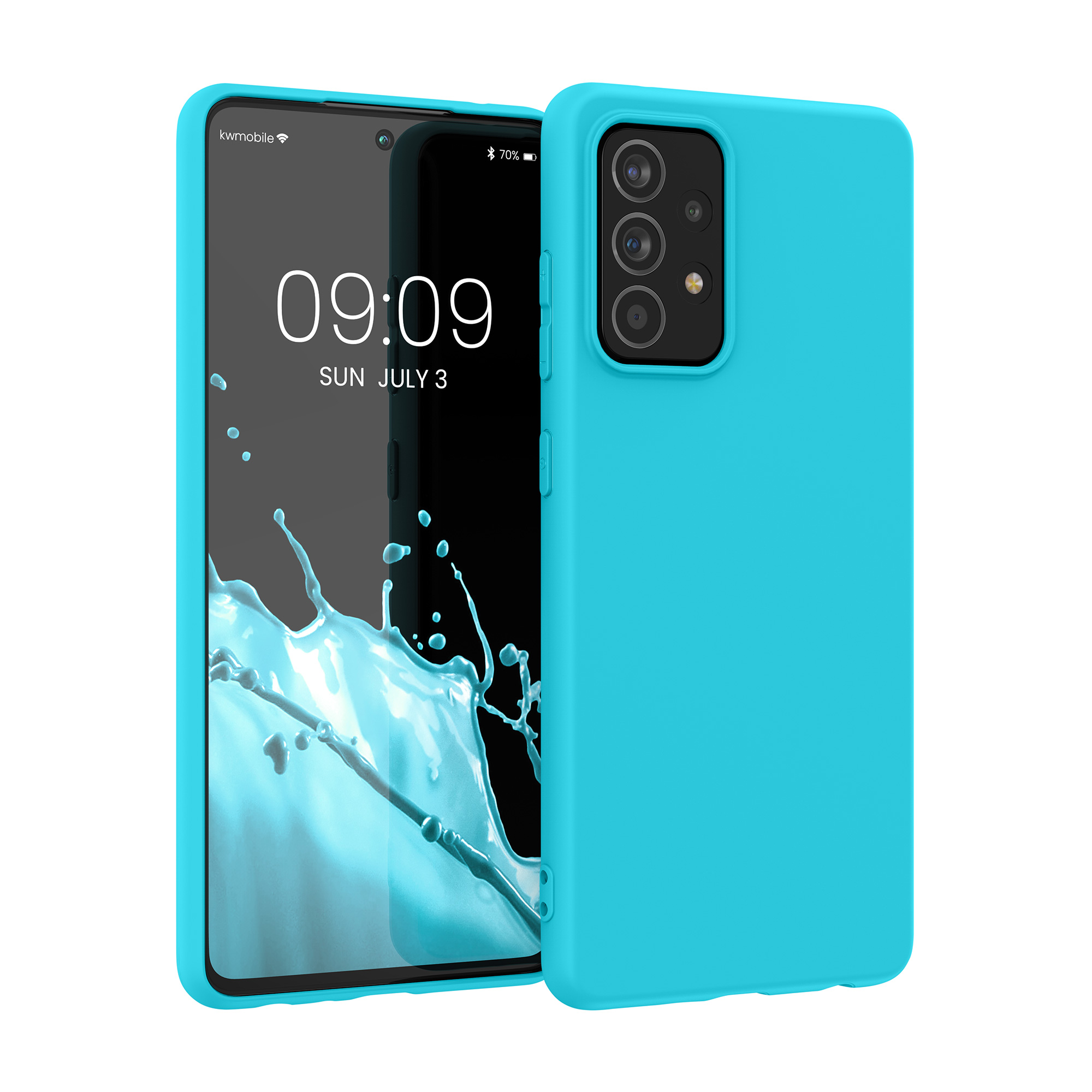 Kryt na mobil Samsung Galaxy A52 / A52 5G / A52s 5G kwmobile TPU Oceánová modrá