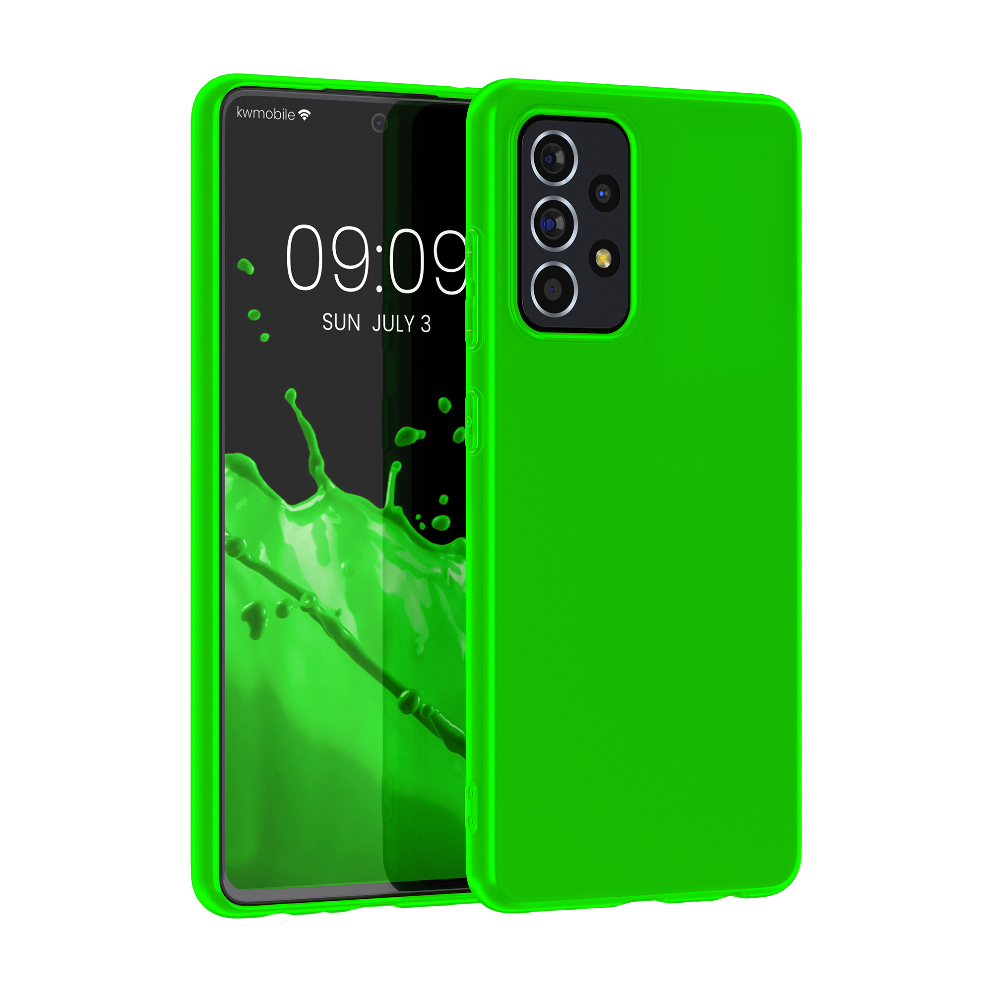Kryt na mobil Samsung Galaxy A52 / A52 5G / A52s 5G kwmobile TPU Neonová zelená