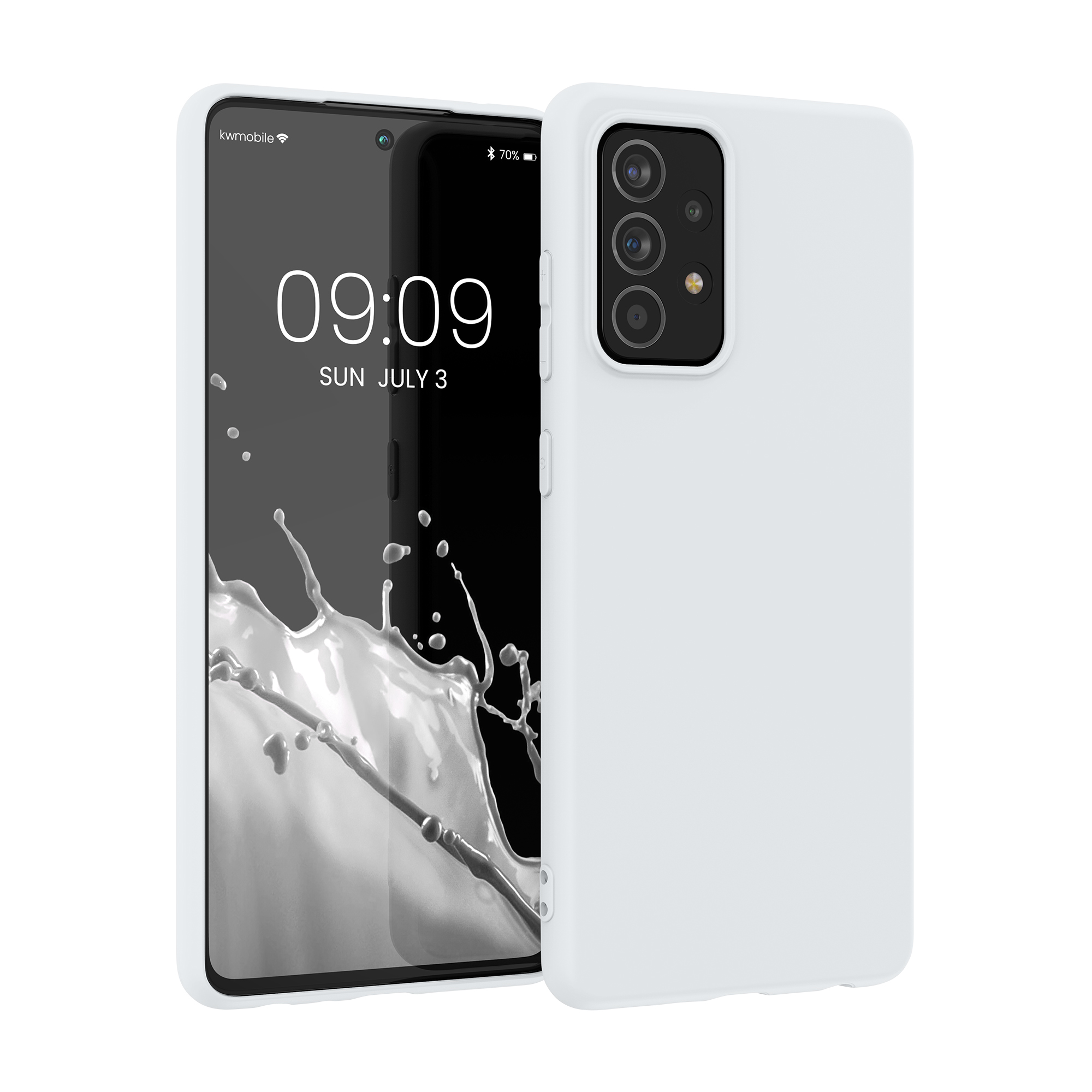 Kryt na mobil Samsung Galaxy A52 / A52 5G / A52s 5G kwmobile TPU Matná bílá
