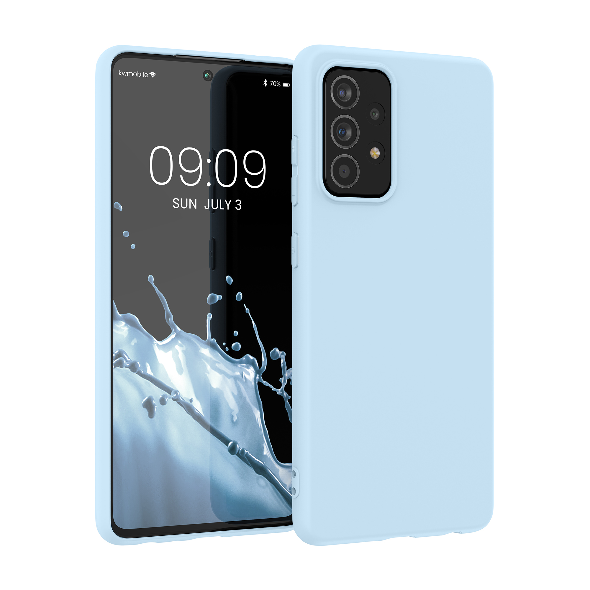 Kryt na mobil Samsung Galaxy A52 / A52 5G / A52s 5G kwmobile TPU Light Blue Matte
