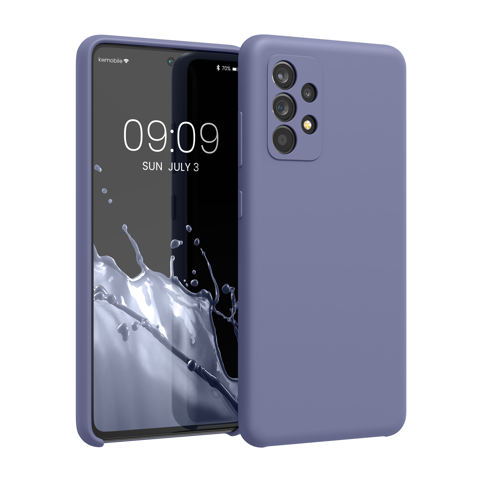 Kryt na mobil Samsung Galaxy A52 / A52 5G / A52s 5G kwmobile TPU Levandulová šedá