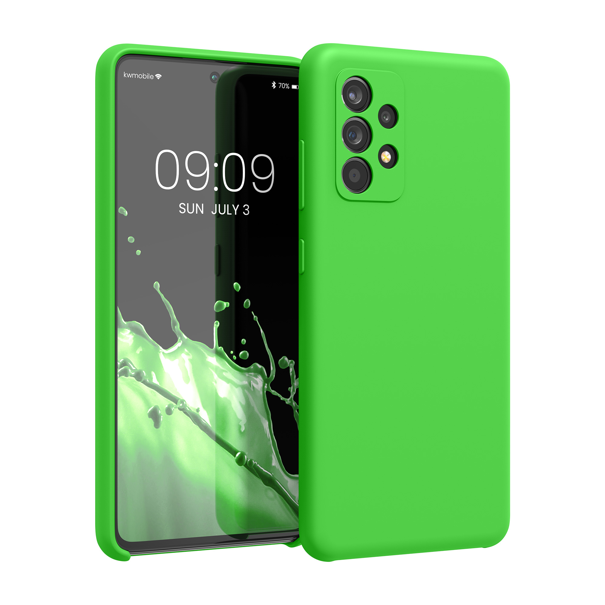 Kryt na mobil Samsung Galaxy A52 / A52 5G / A52s 5G kwmobile TPU Limetková zelená