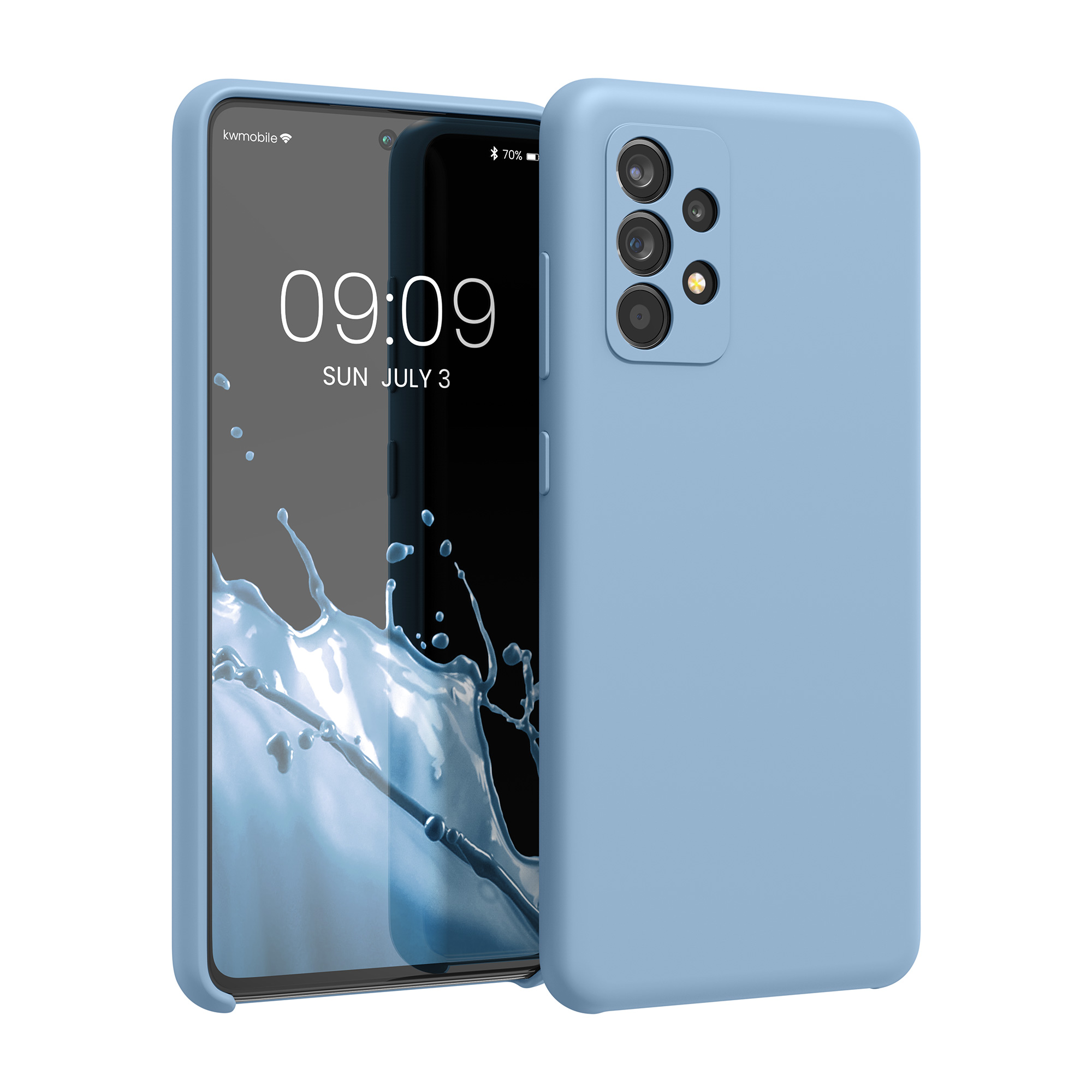 Kryt na mobil Samsung Galaxy A52 / A52 5G / A52s 5G kwmobile TPU Holubí modrá
