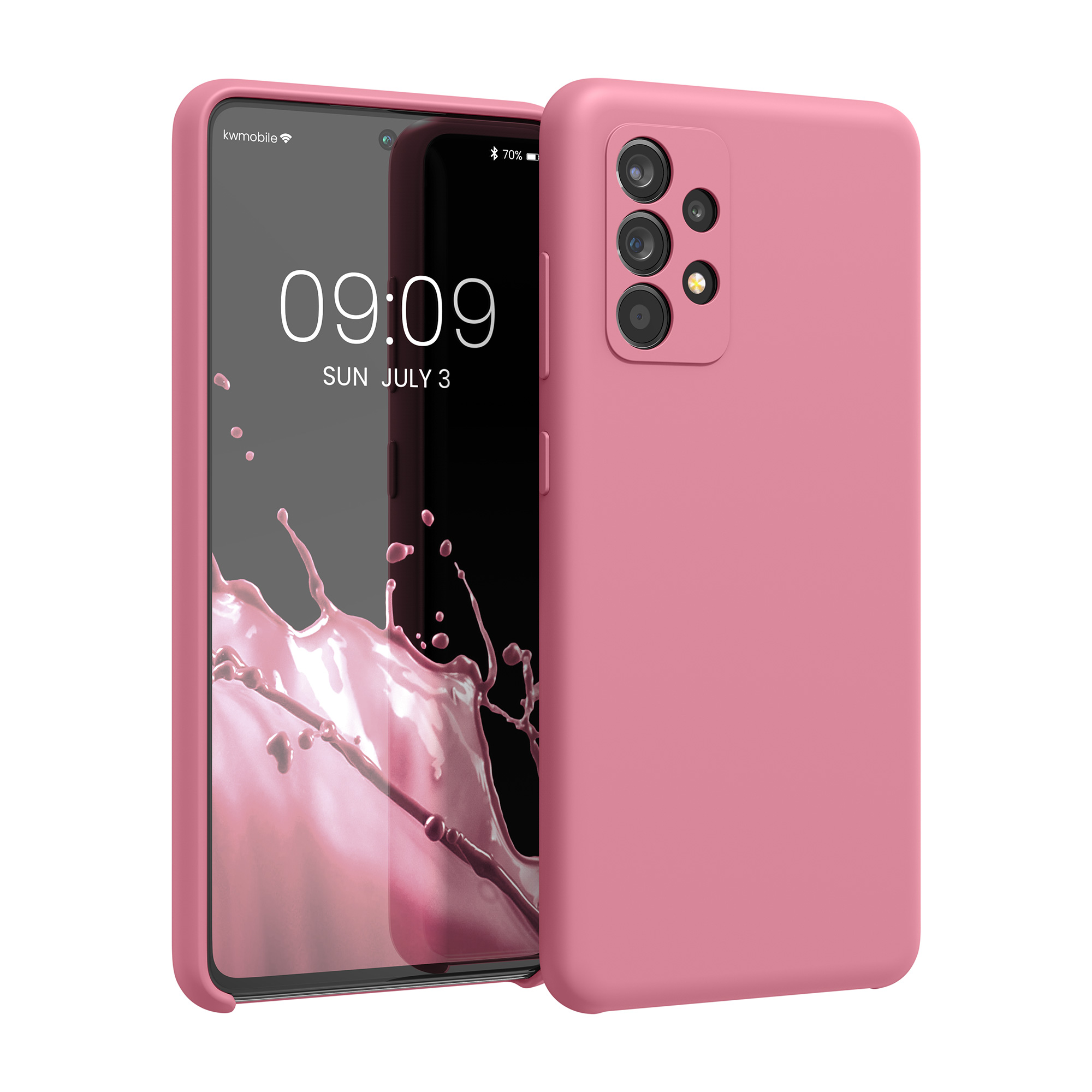 Kryt na mobil Samsung Galaxy A52 / A52 5G / A52s 5G kwmobile TPU Tmavě růžová