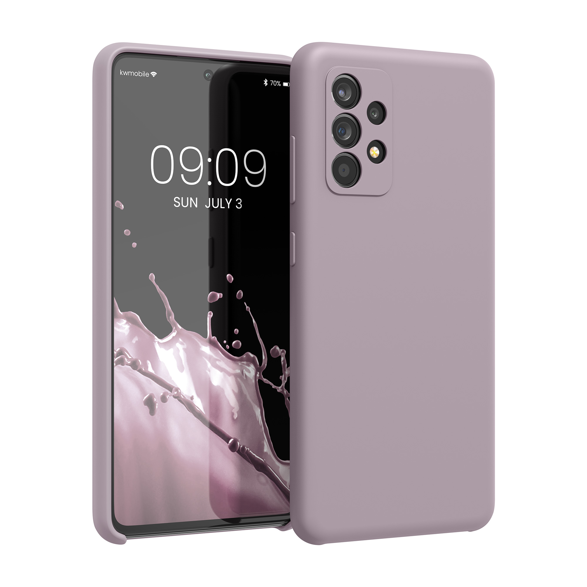 Kryt na mobil Samsung Galaxy A52 / A52 5G / A52s 5G kwmobile TPU Fialový mrak