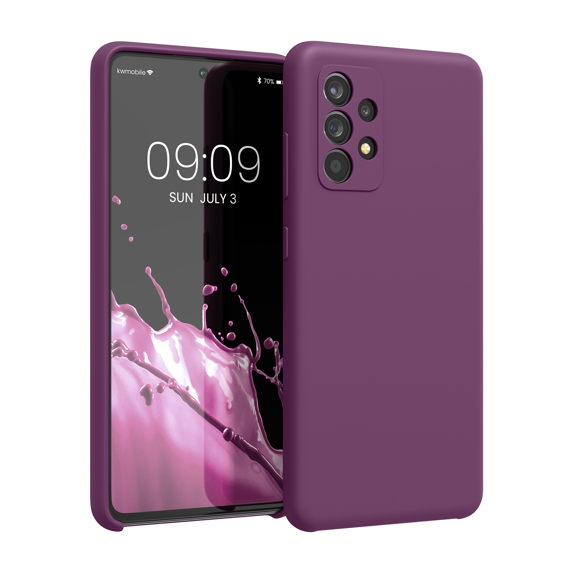 Kryt na mobil Samsung Galaxy A52 / A52 5G / A52s 5G kwmobile TPU Purpurová magenta