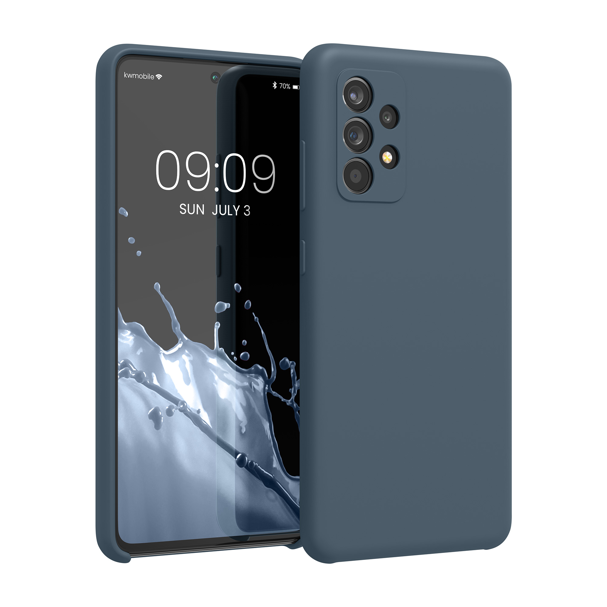 Kryt na mobil Samsung Galaxy A52 / A52 5G / A52s 5G kwmobile TPU Tmavě břidlicová