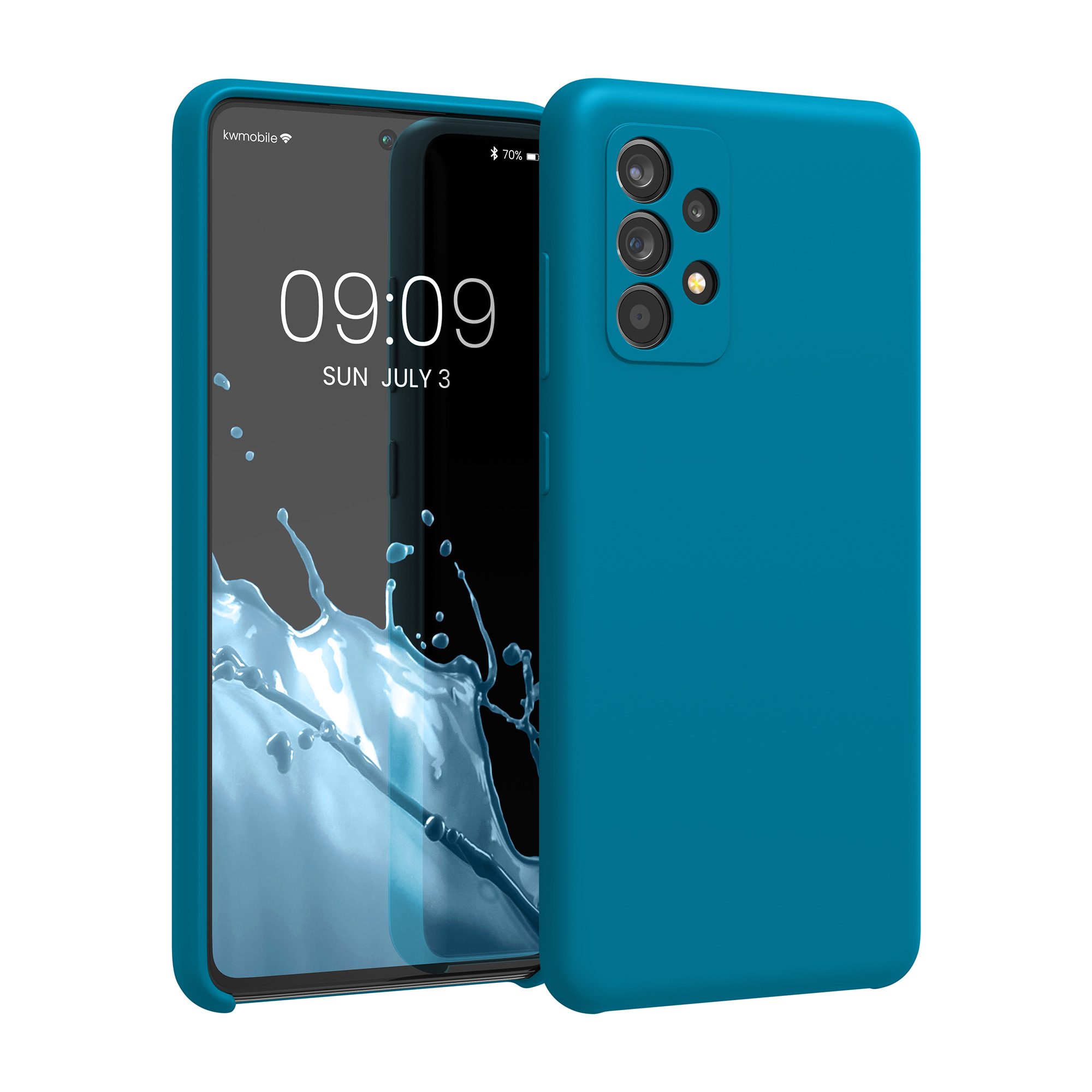 Kryt na mobil Samsung Galaxy A52 / A52 5G / A52s 5G kwmobile TPU Karibská modrá