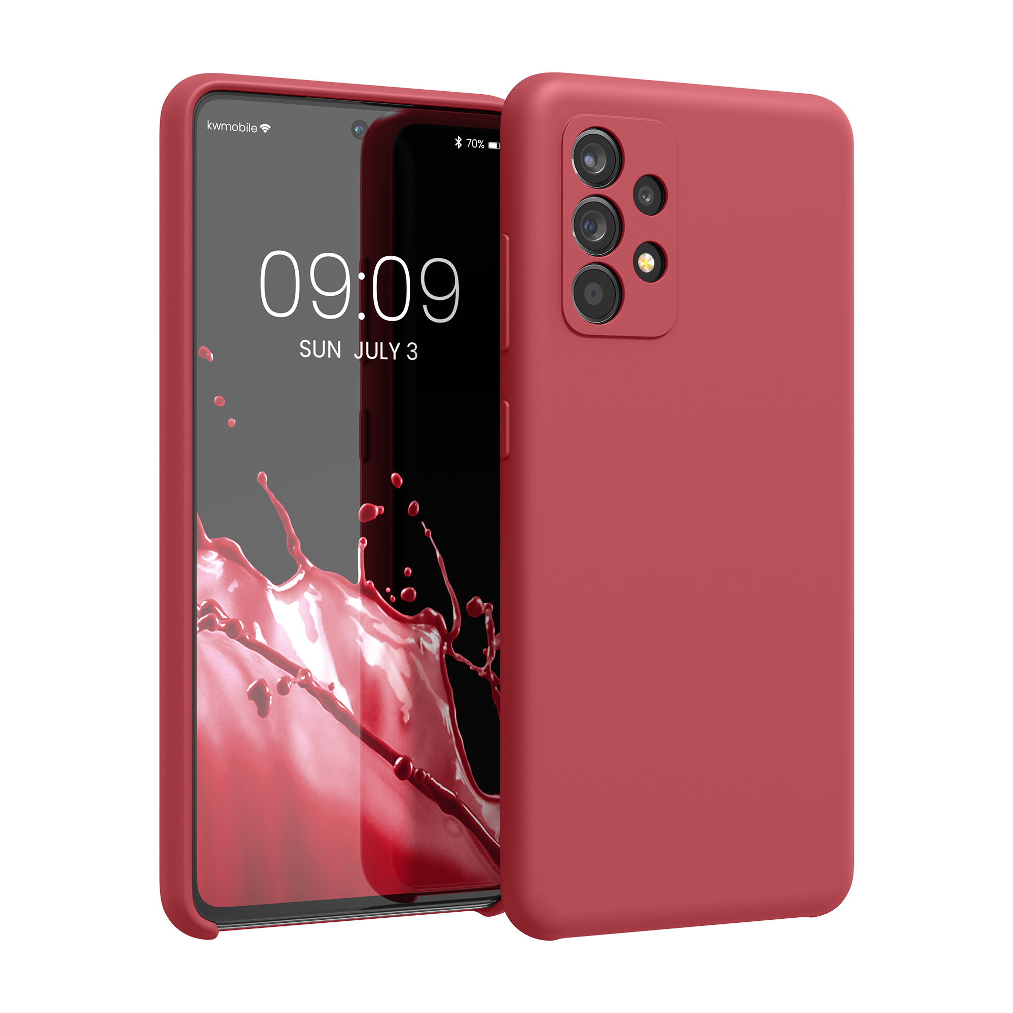 Kryt na mobil Samsung Galaxy A52 / A52 5G / A52s 5G kwmobile TPU Klasická červená