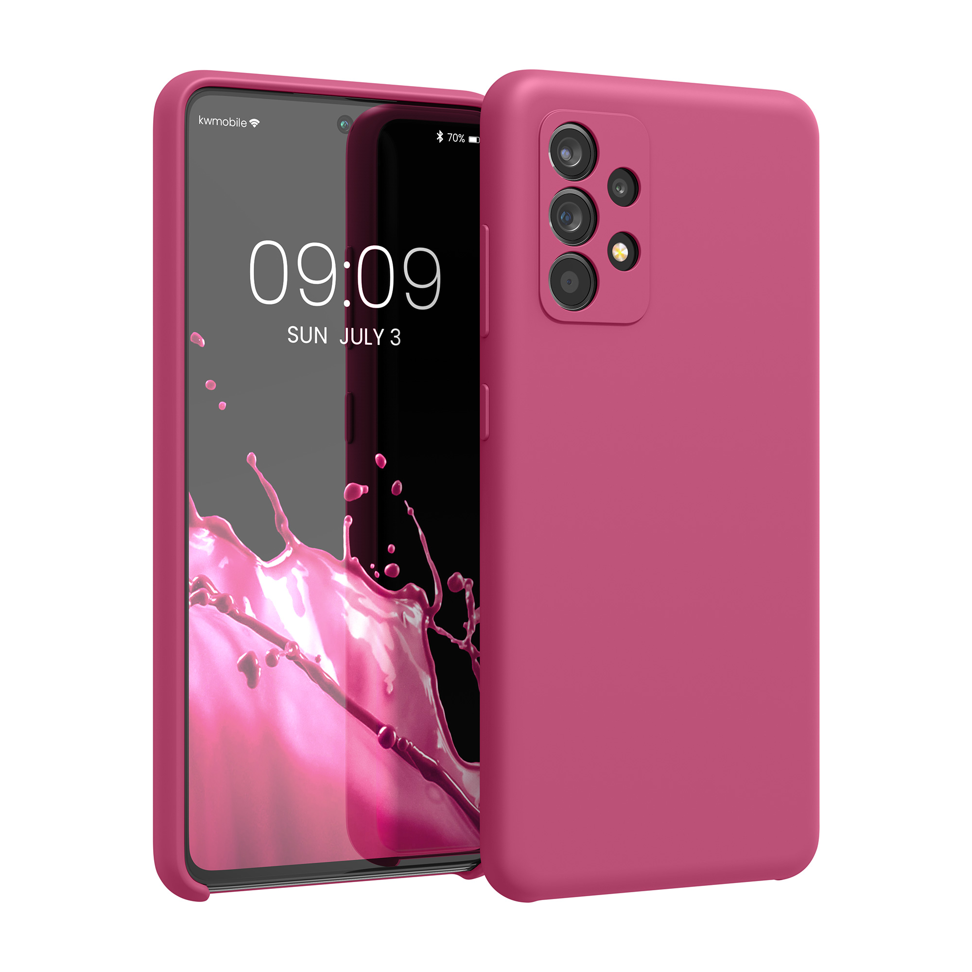 Kryt na mobil Samsung Galaxy A52 / A52 5G / A52s 5G kwmobile TPU Malinová růžová