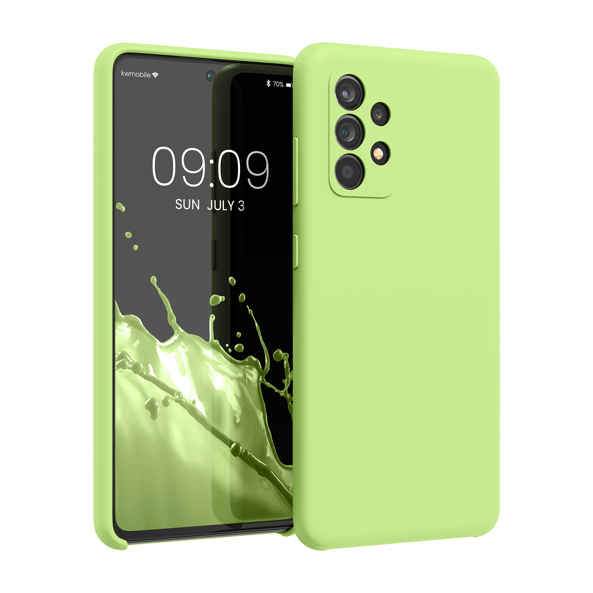 Kryt na mobil Samsung Galaxy A52 / A52 5G / A52s 5G kwmobile TPU Rajčatová zelená