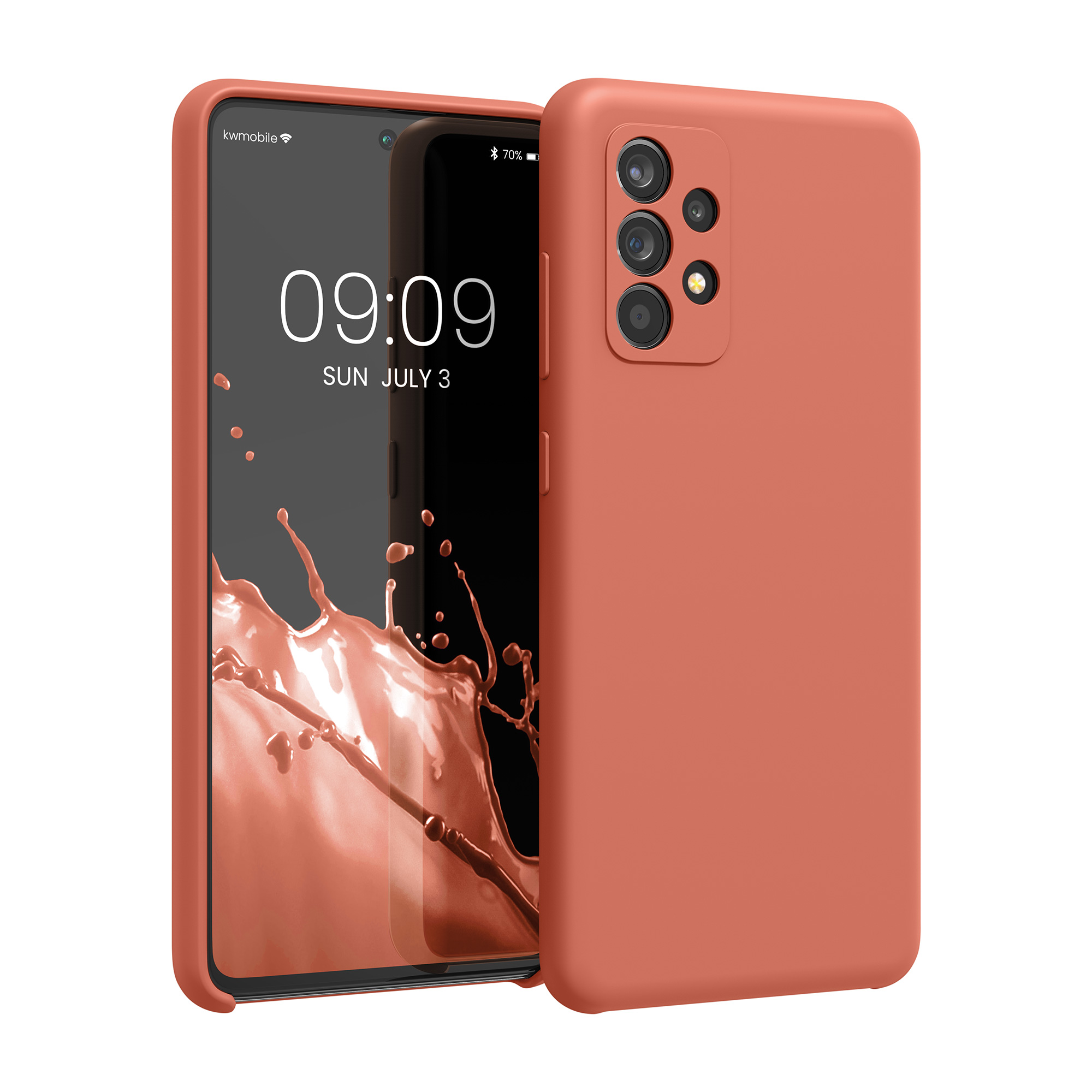 Kryt na mobil Samsung Galaxy A52 / A52 5G / A52s 5G kwmobile TPU Jemná blush