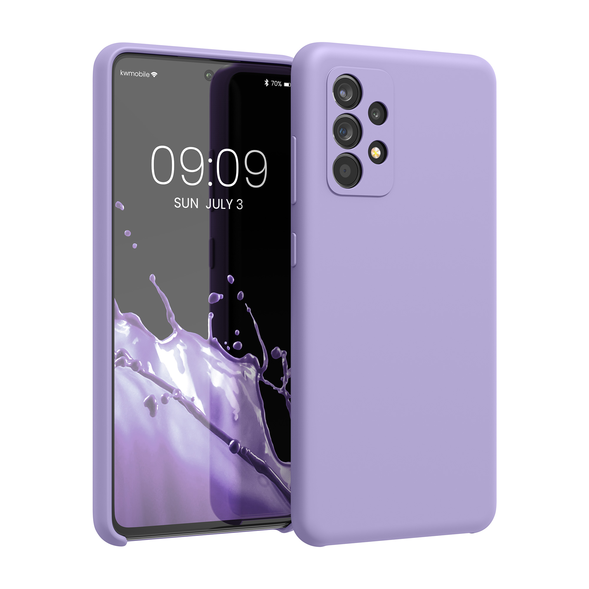Kryt na mobil Samsung Galaxy A52 / A52 5G / A52s 5G kwmobile TPU Fialová