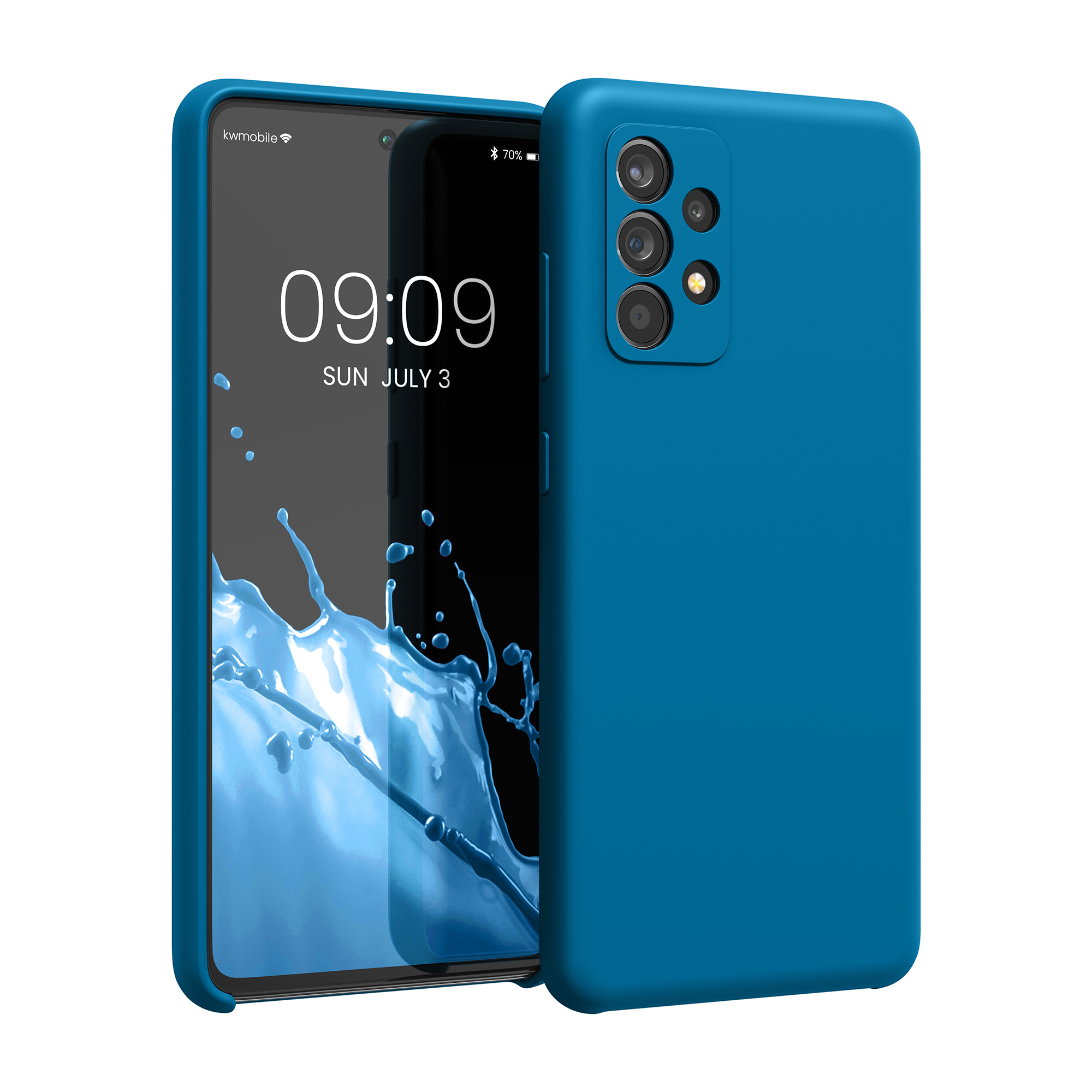 Kryt na mobil Samsung Galaxy A52 / A52 5G / A52s 5G kwmobile TPU Modrý útes