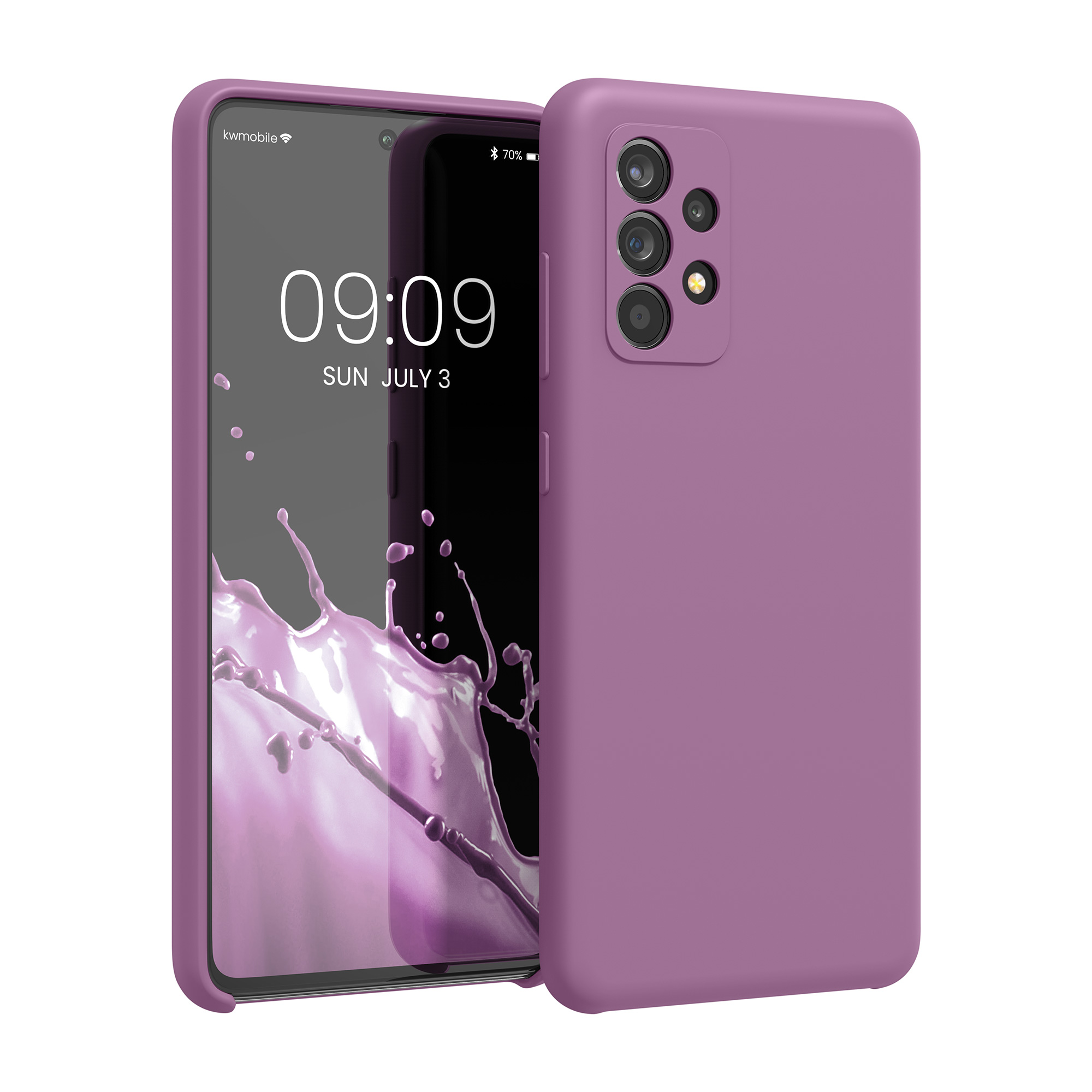 Kryt na mobil Samsung Galaxy A52 / A52 5G / A52s 5G kwmobile TPU Orchidejová fialová
