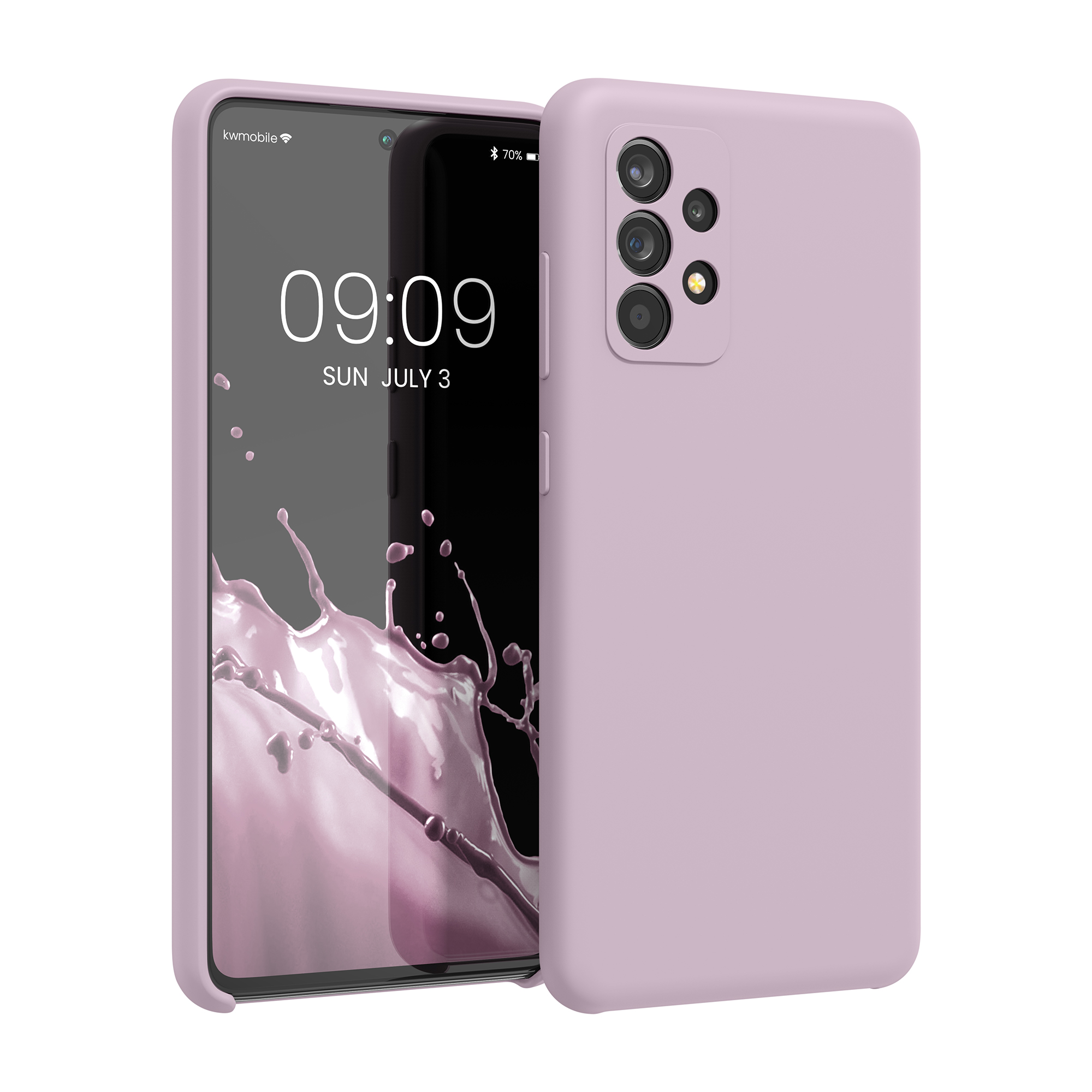 Kryt na mobil Samsung Galaxy A52 / A52 5G / A52s 5G kwmobile TPU Nahá lila