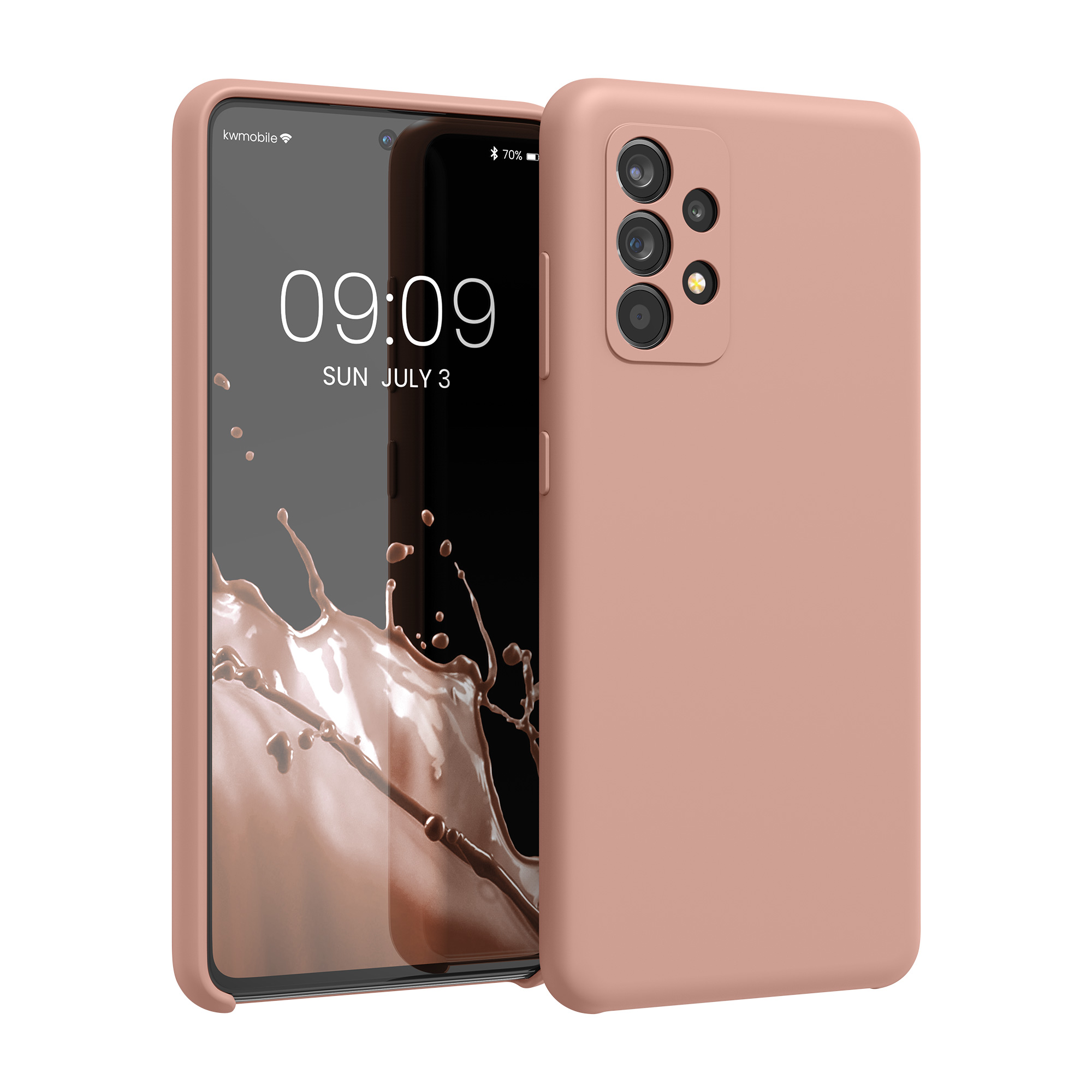 Kryt na mobil Samsung Galaxy A52 / A52 5G / A52s 5G kwmobile TPU Hliněná oranžová