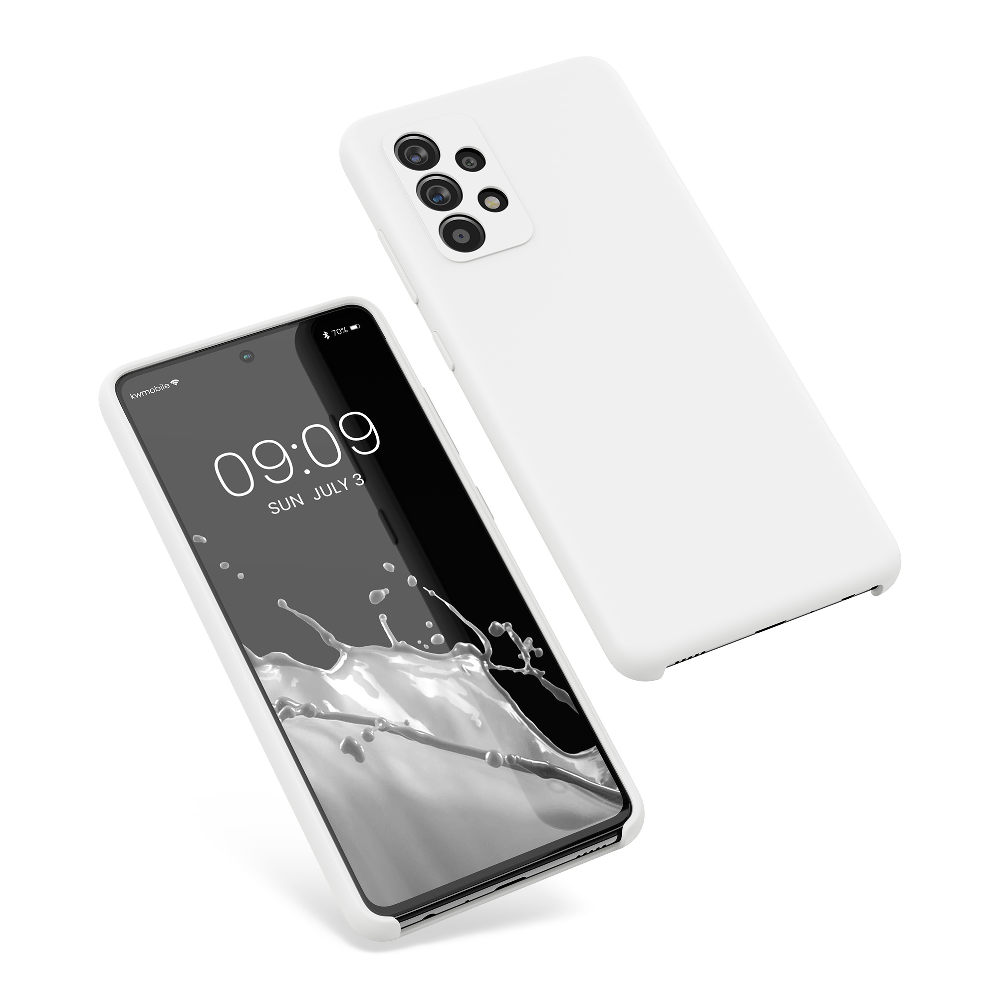 Kryt na mobil Samsung Galaxy A52 / A52 5G / A52s 5G kwmobile TPU Matná bílá