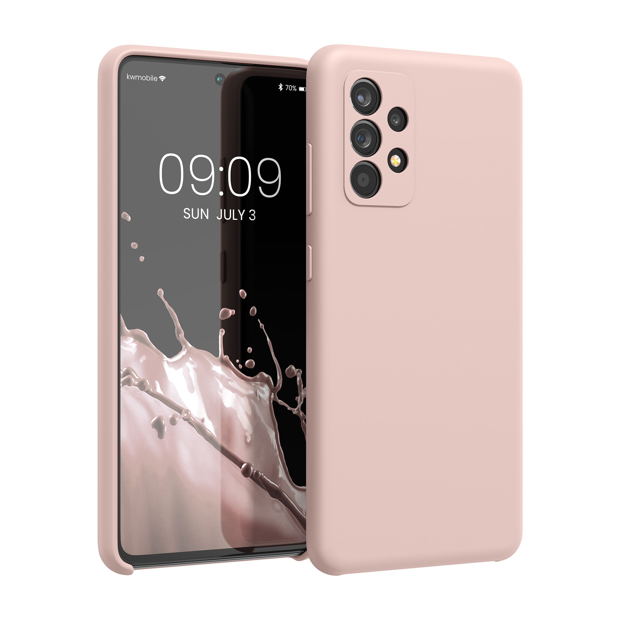 Kryt na mobil Samsung Galaxy A52 / A52 5G / A52s 5G kwmobile TPU Matná antická růžová