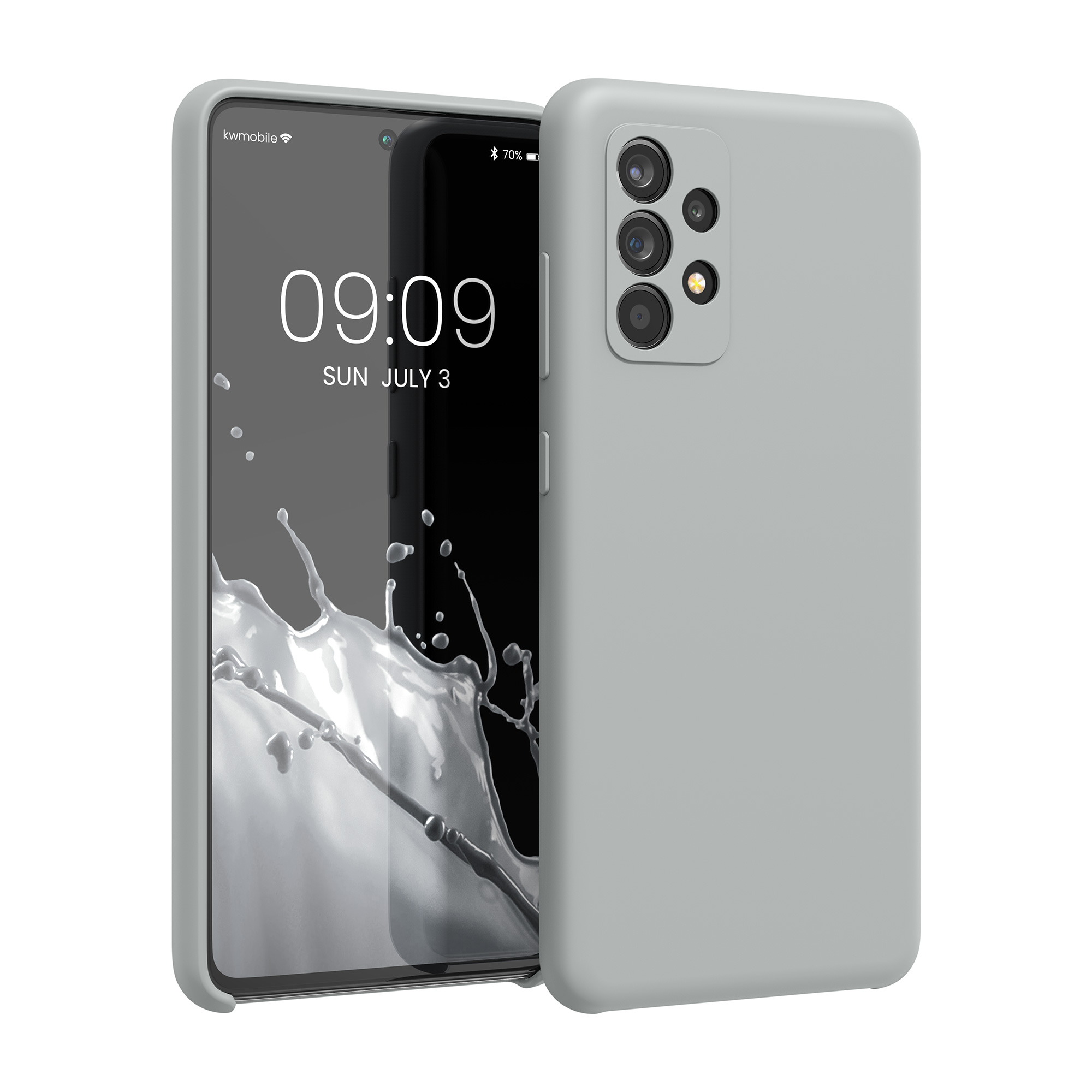 Kryt na mobil Samsung Galaxy A52 / A52 5G / A52s 5G kwmobile TPU Matná světle šedá