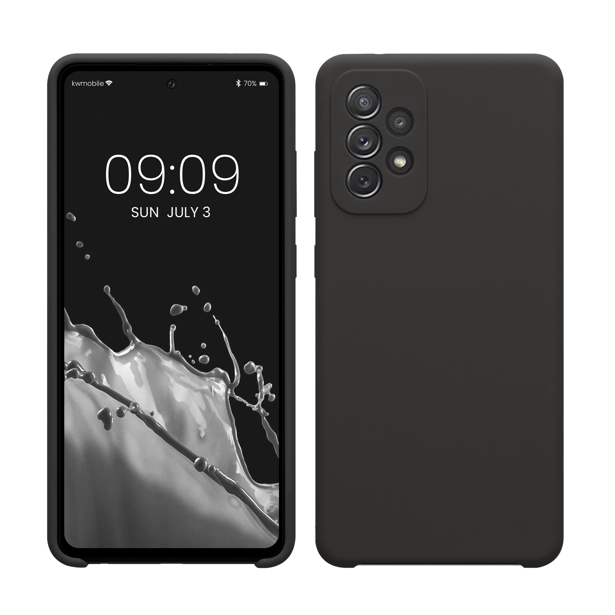 Kryt na mobil Samsung Galaxy A72 kwmobile TPU tmavě šedý
