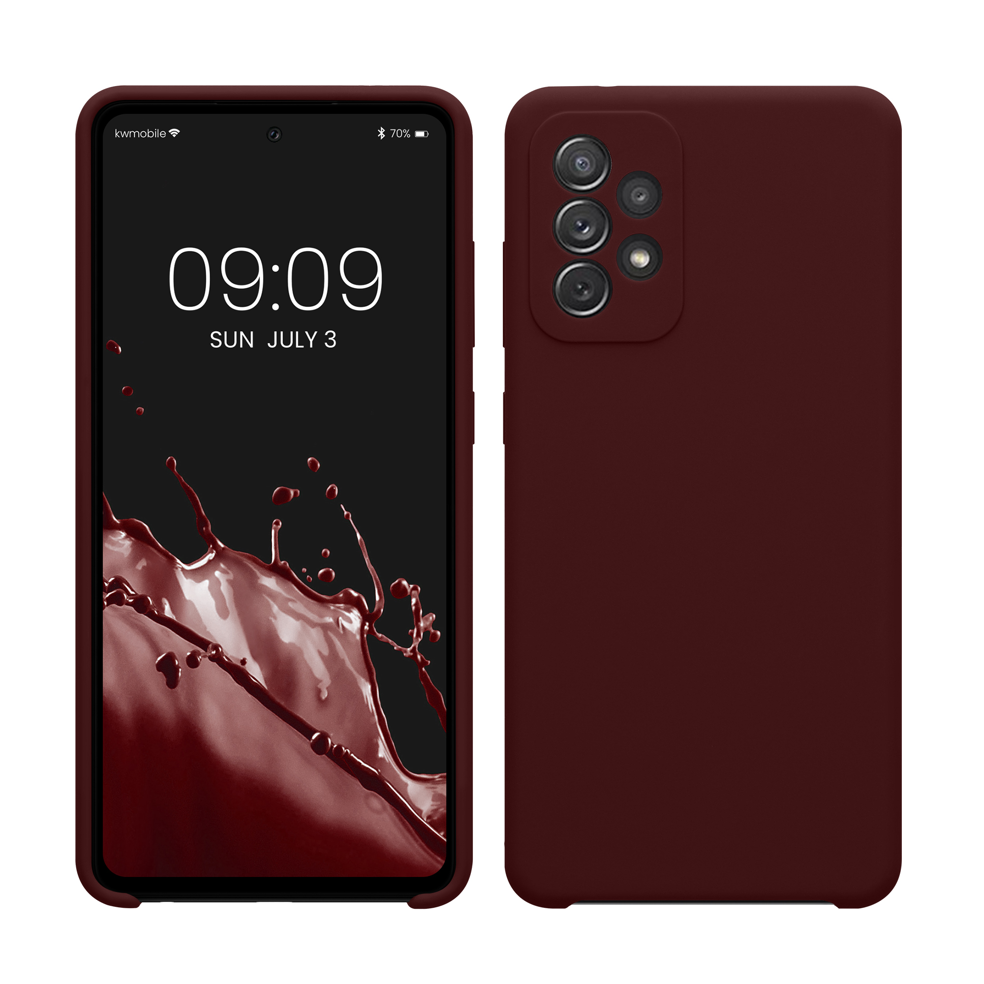 Kryt na mobil Samsung Galaxy A72 kwmobile TPU vínově fialový