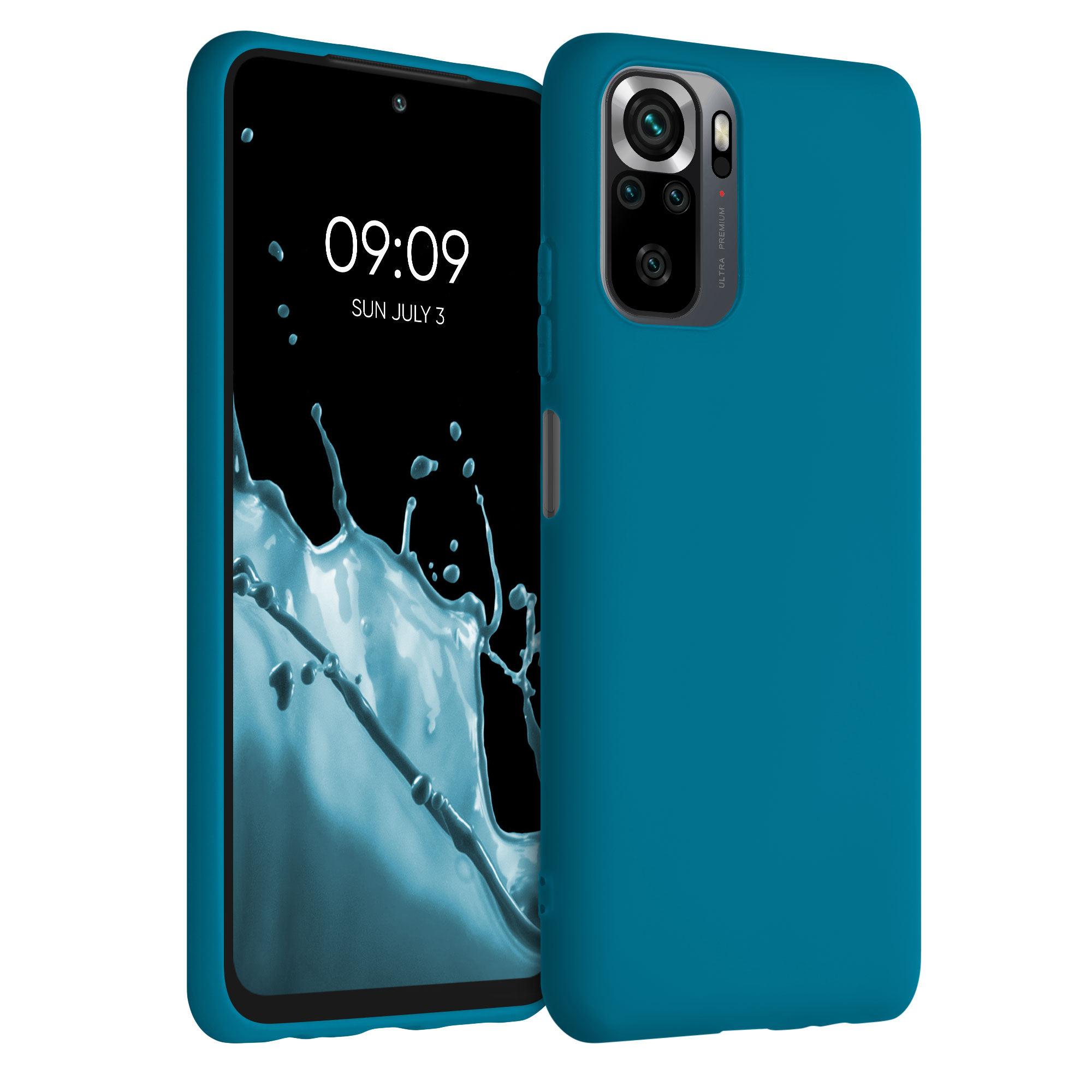 Kryt Xiaomi Redmi Note 10 silikonový TPU karibská modrá kwmobile
