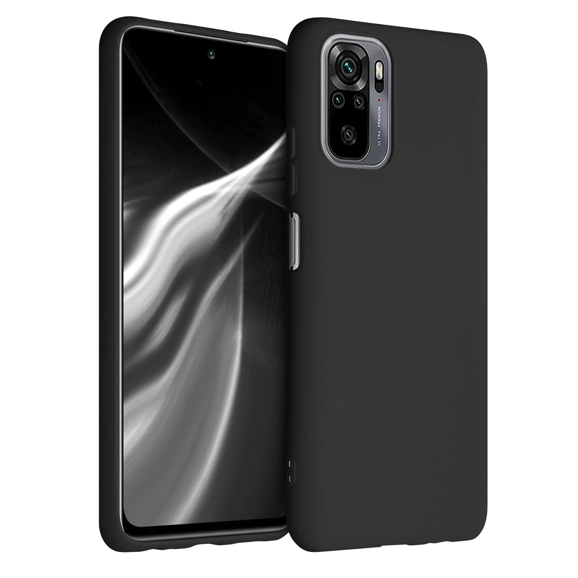 Kryt Xiaomi Redmi Note 10 silikonový TPU černá matná kwmobile