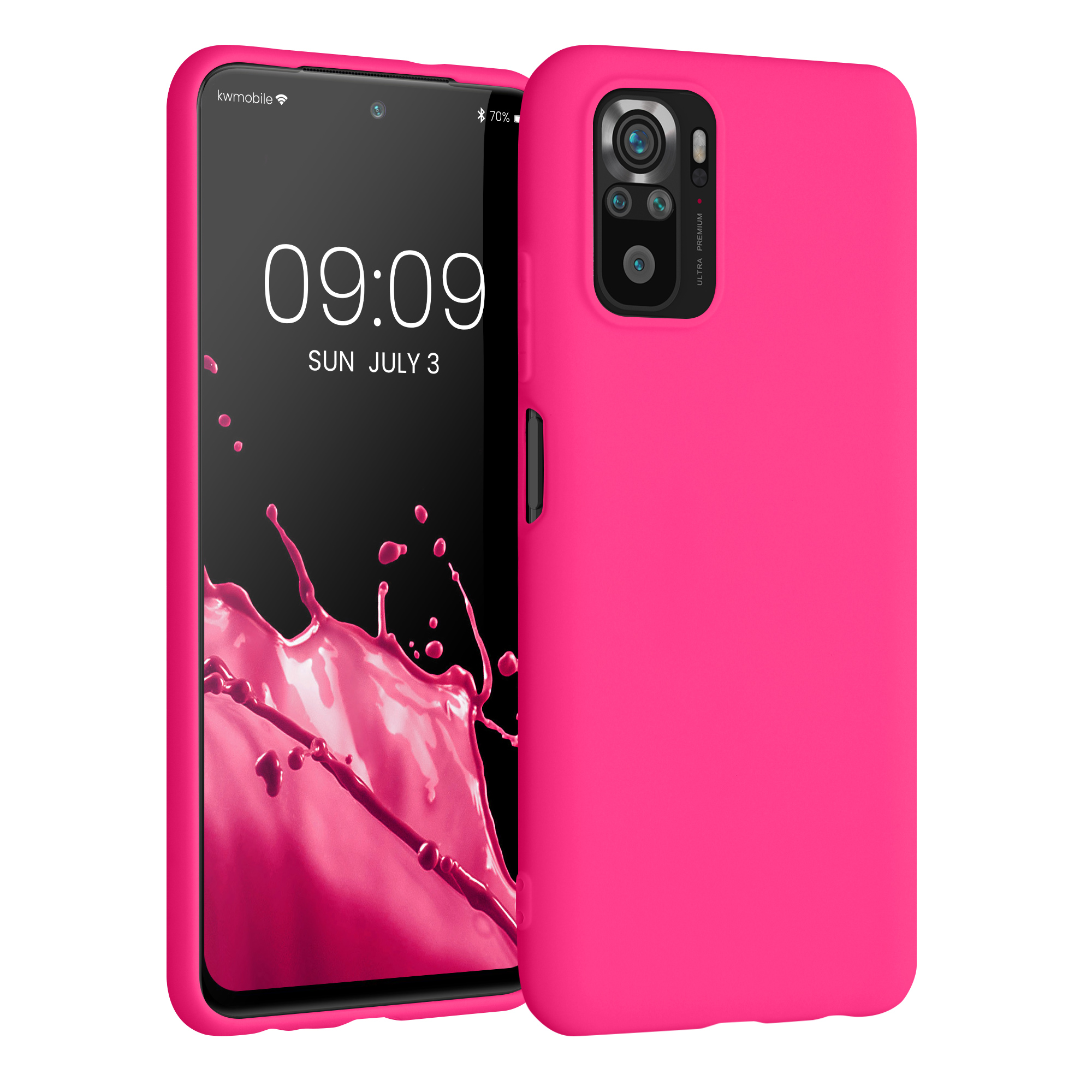 Kryt Xiaomi Redmi Note 10 silikonový TPU růžová kwmobile