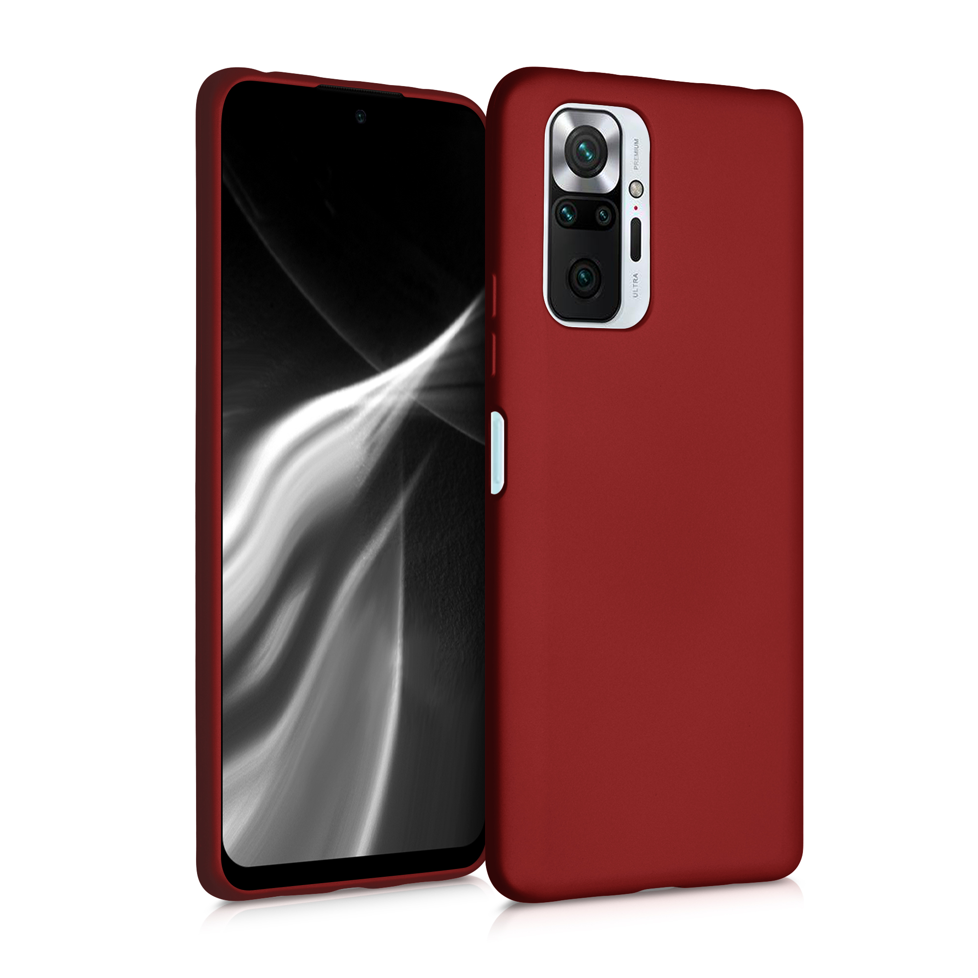 Kryt Xiaomi Redmi Note 10 Pro metalický TPU červená kwmobile