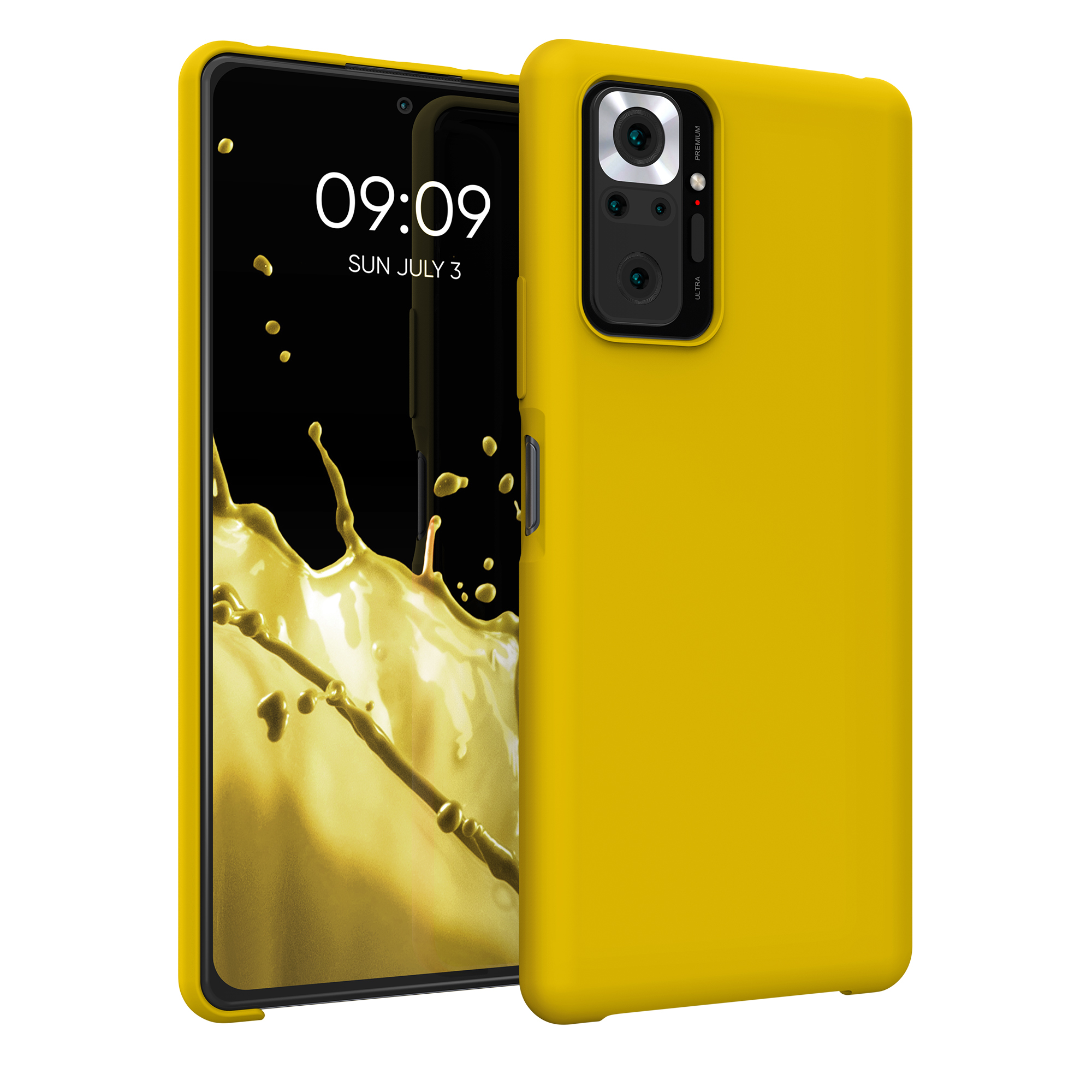 Kryt na mobil Xiaomi Redmi Note 10 Pro, nárazuvzdorný - kwmobile, medově žlutý