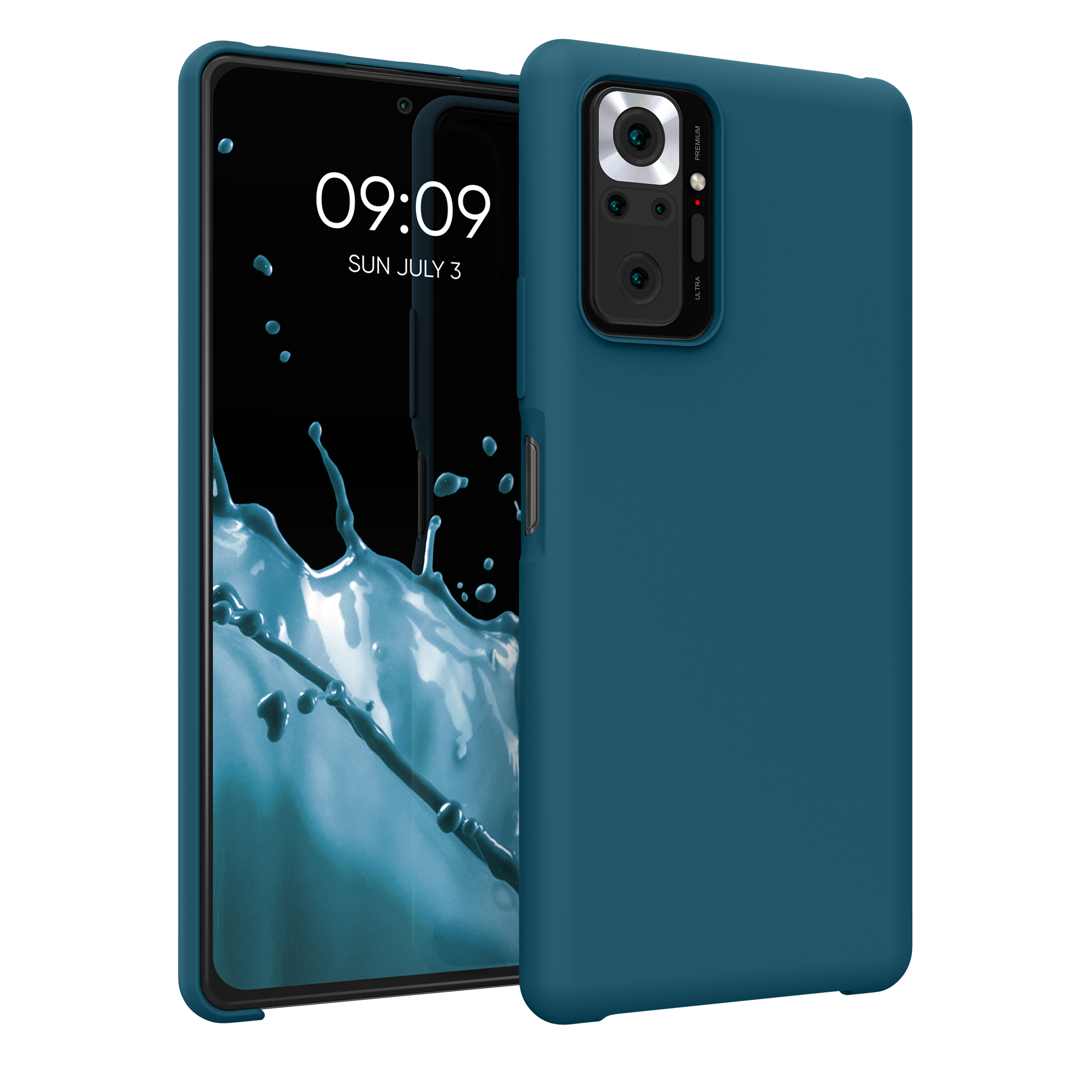 Kryt Xiaomi Redmi Note 10 Pro silikonový TPU modrozelená matná kwmobile