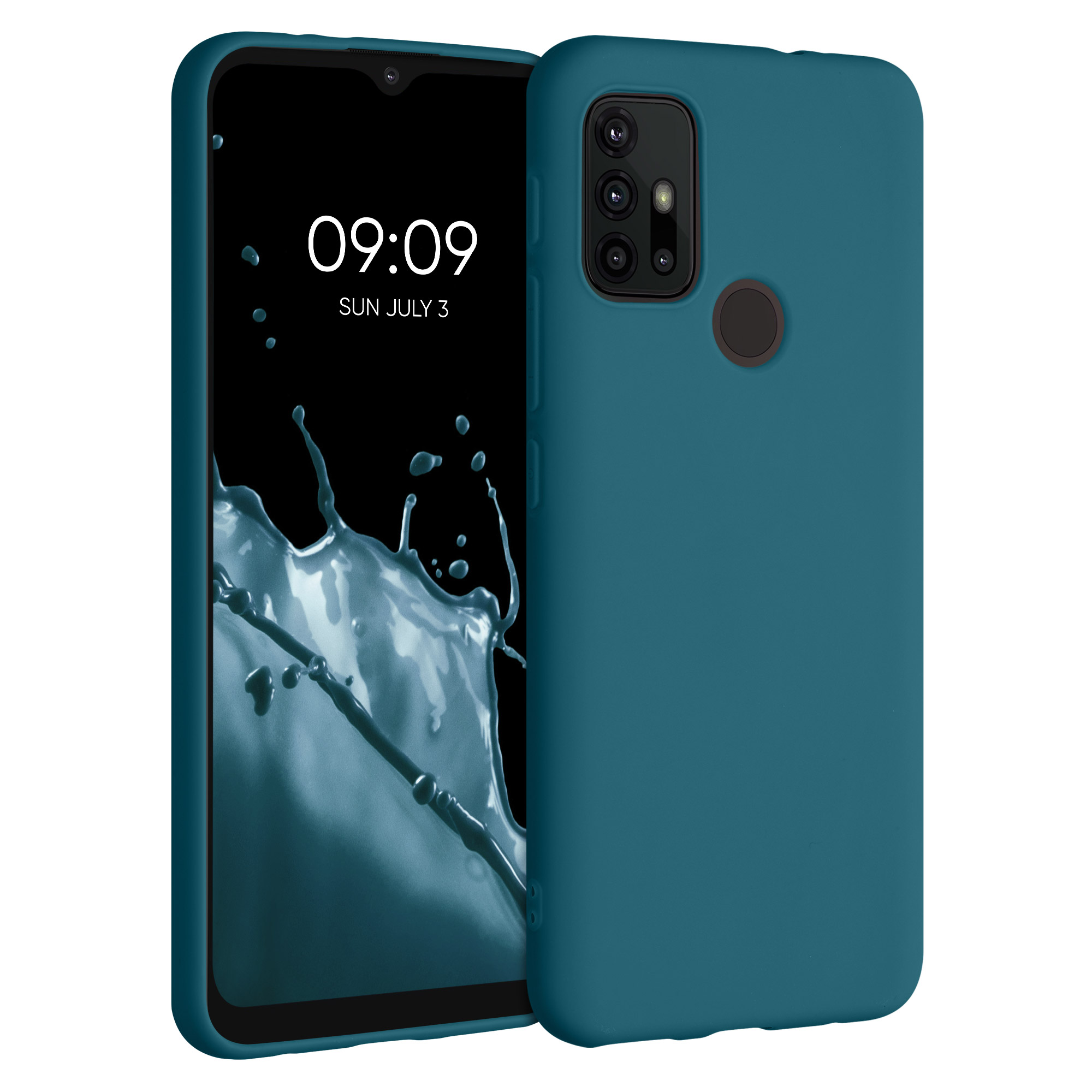 Silikonový kryt kwmobile pro Motorola Moto G30 / Moto G20 / Moto G10 - Petrolejová