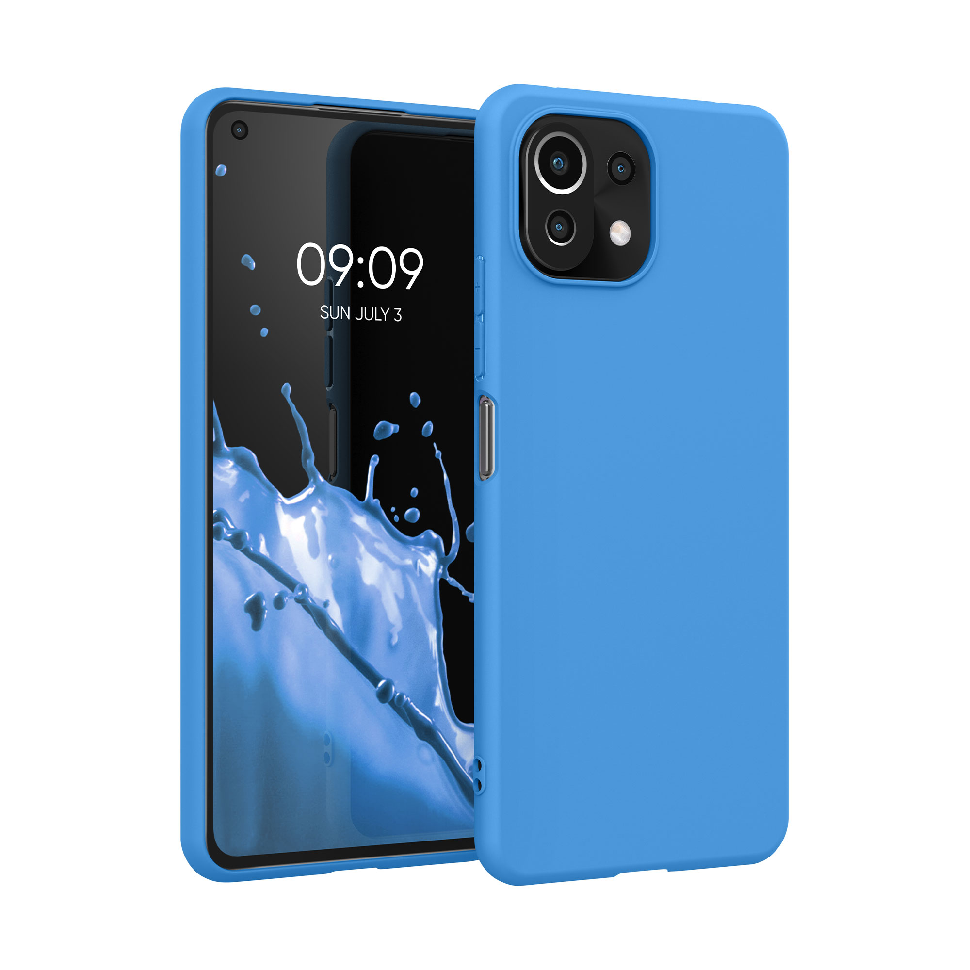 Kryt na mobil Xiaomi 11 Lite NE kwmobile TPU zářivě modrý
