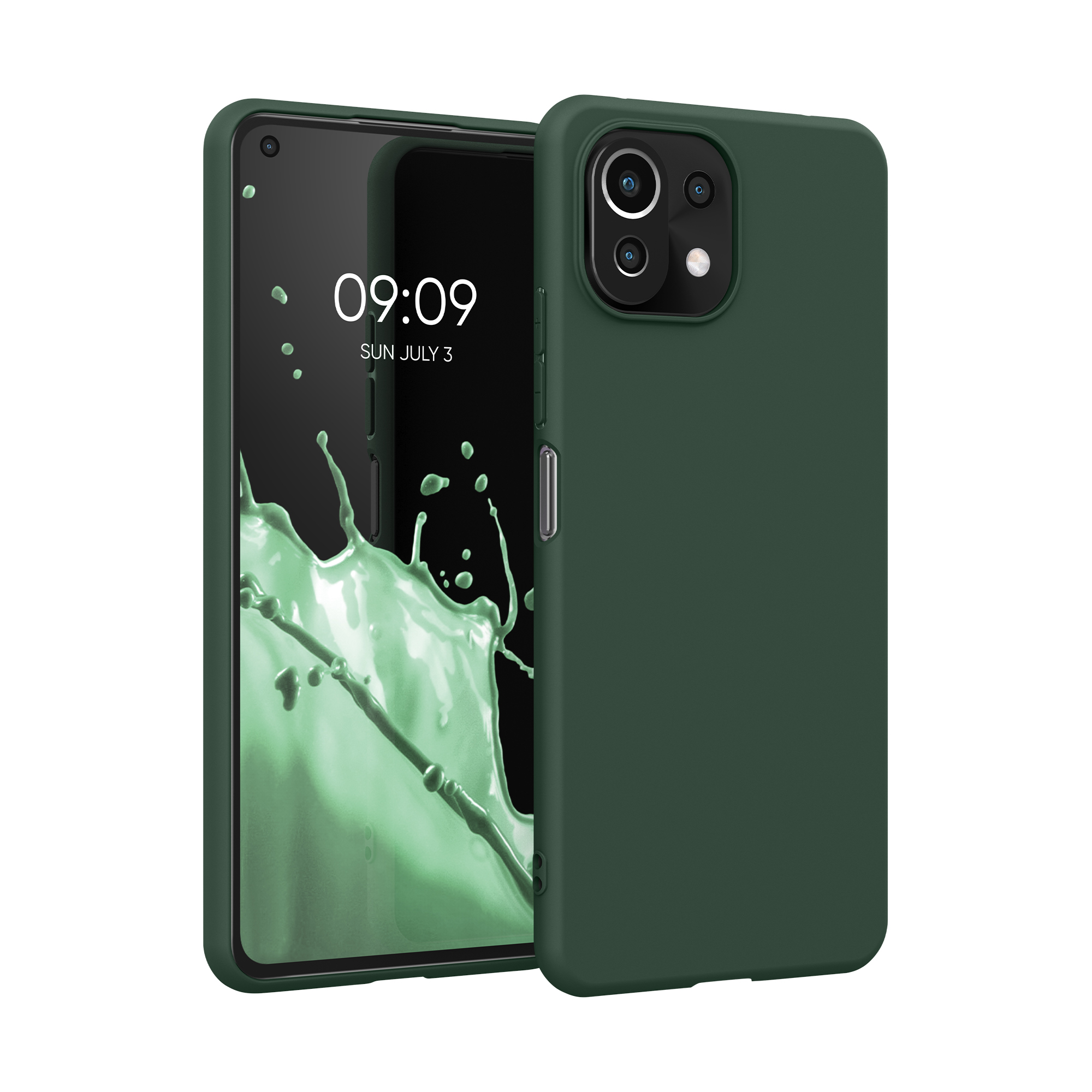 Kryt na mobil Xiaomi 11 Lite NE kwmobile TPU mechová zelený