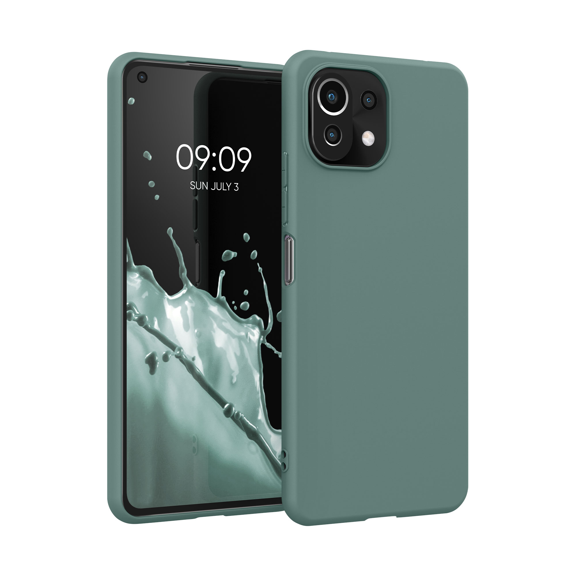 Kryt na mobil Xiaomi 11 Lite NE kwmobile TPU modro-zelený