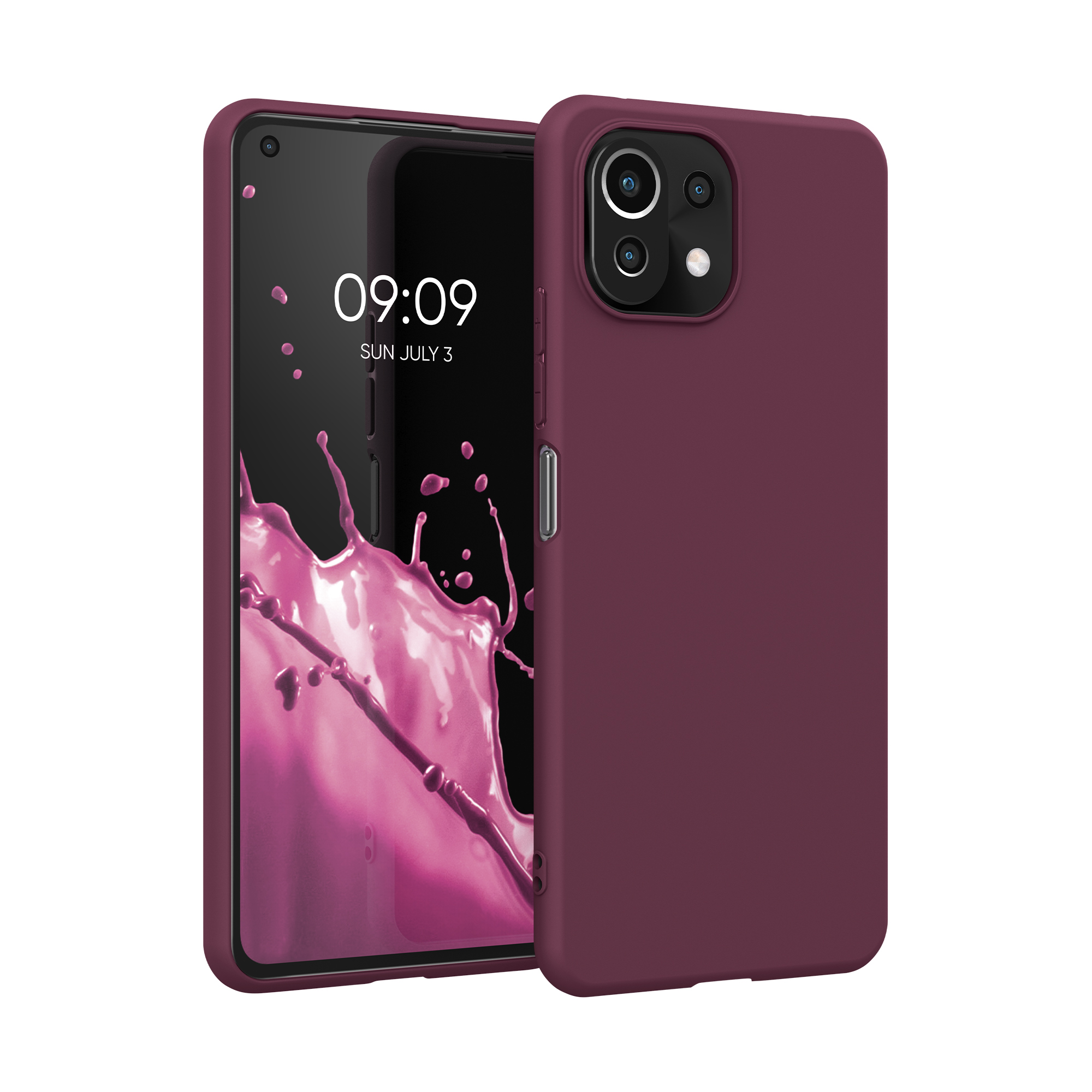 Kryt na mobil Xiaomi 11 Lite NE kwmobile TPU bordeaux fialový