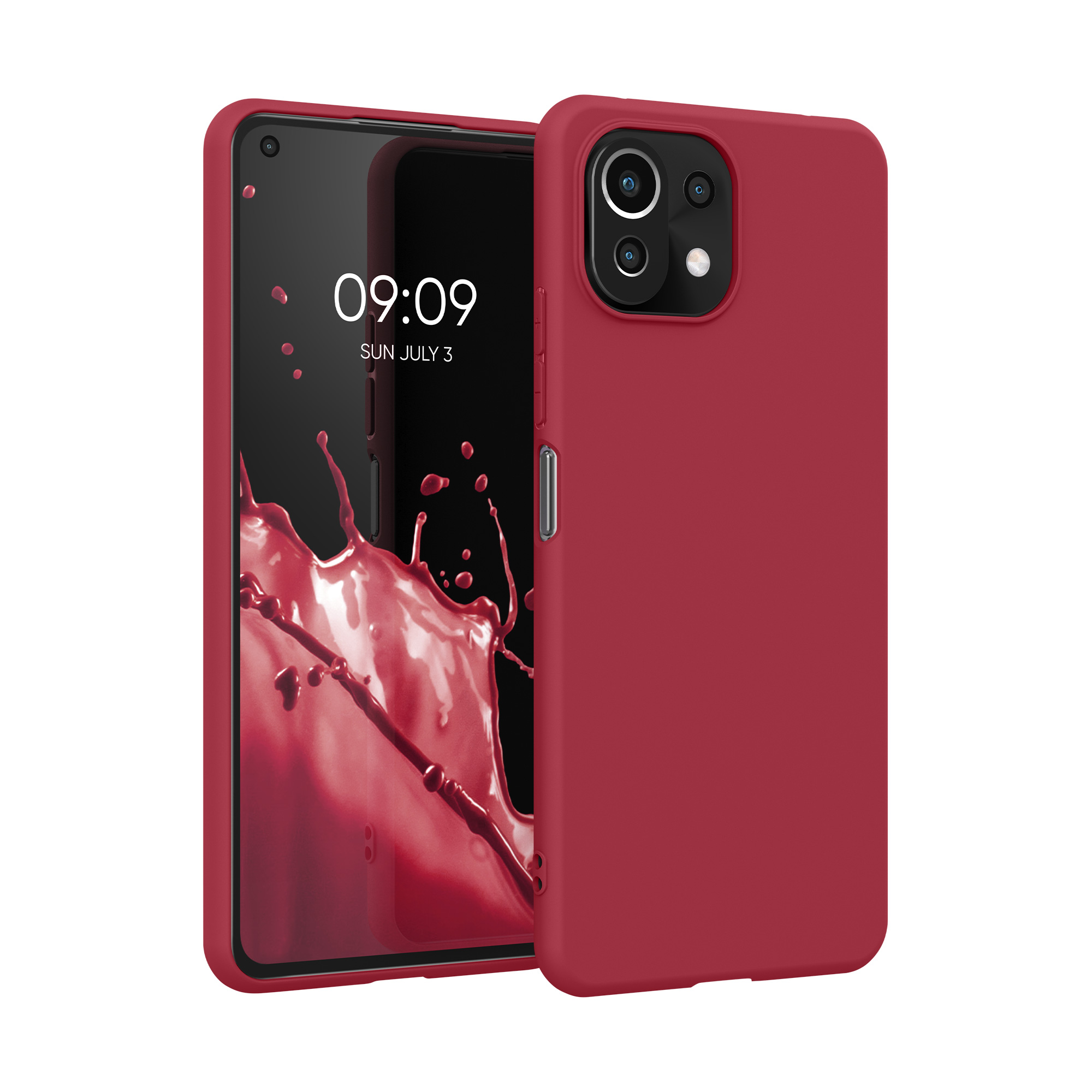 Kryt na mobil Xiaomi 11 Lite NE kwmobile TPU třešňová červený