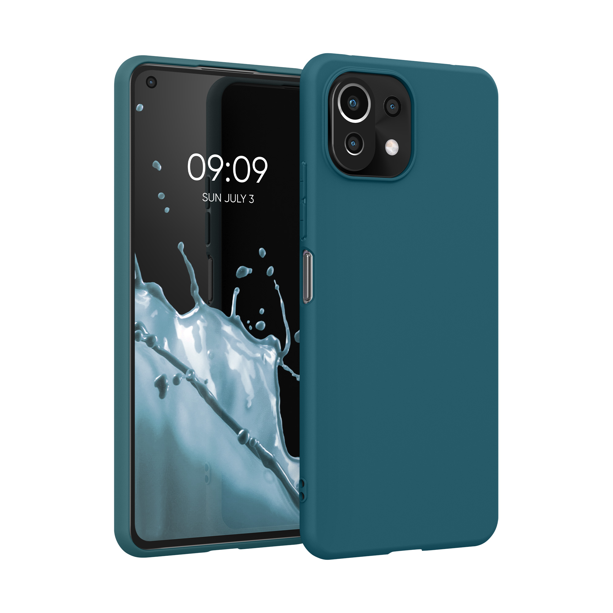 Kryt na mobil Xiaomi 11 Lite NE kwmobile TPU matně modrozelený