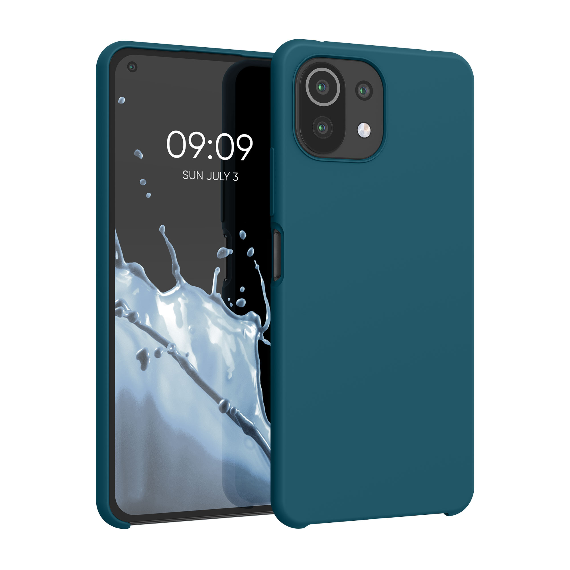 Pouzdro pro Xiaomi 11 Lite (5G) NE / Mi 11 Lite (5G) kwmobile silikonové - matná petrolejová