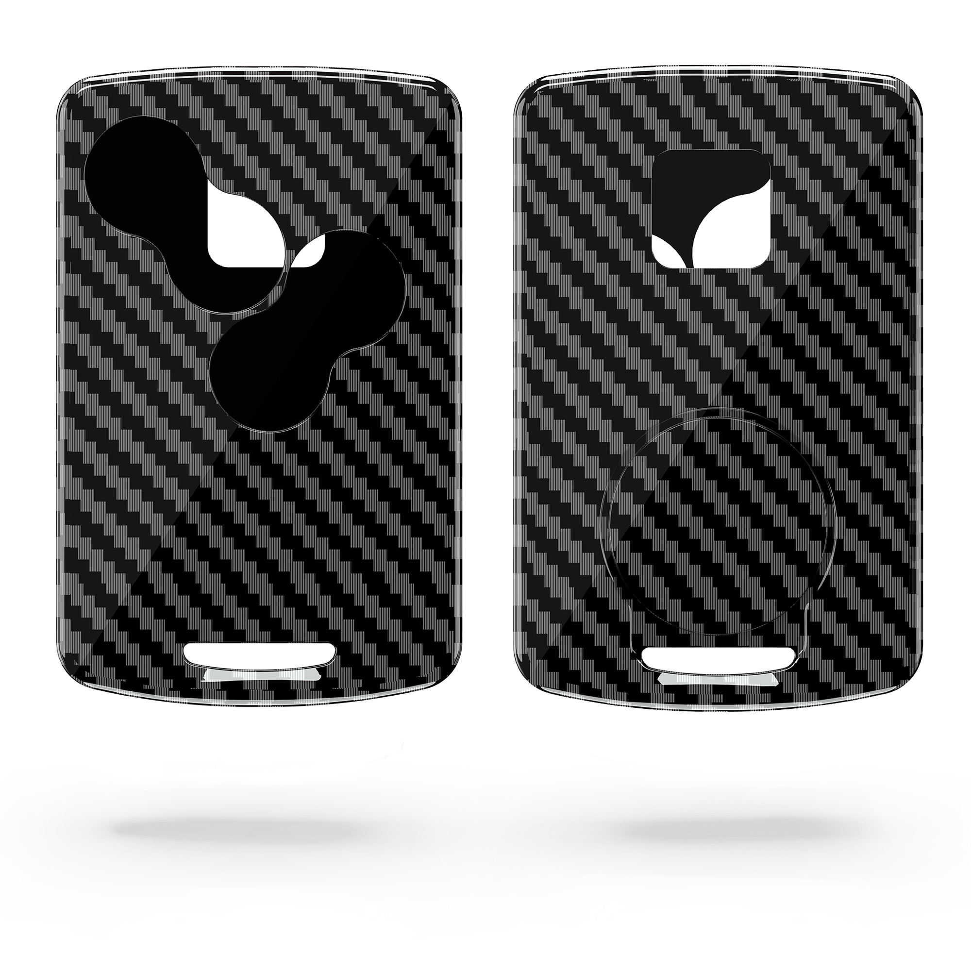 Obal na klíč od auta pro Renault klíč se 4 tlačítky (pouze Keyless Go) kwmobile - karbon černá